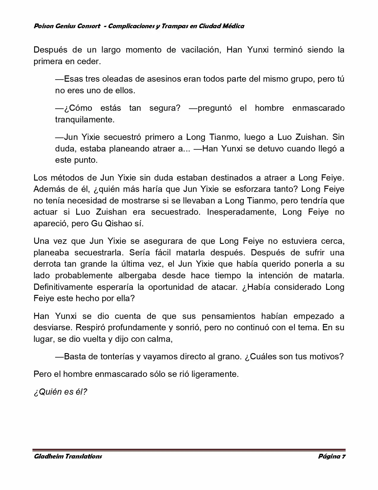 Poison Genious Consort (Novela) - Capítulo 229 - Página 7 - LectorTMOo