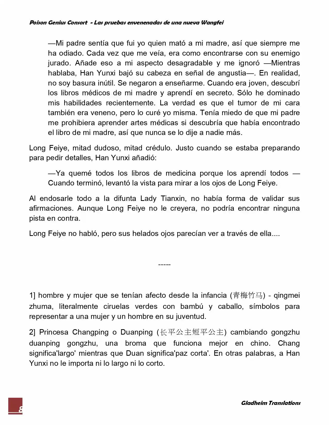 Poison Genious Consort (Novela) - Capítulo 23 - Página 8 - LectorTMOo