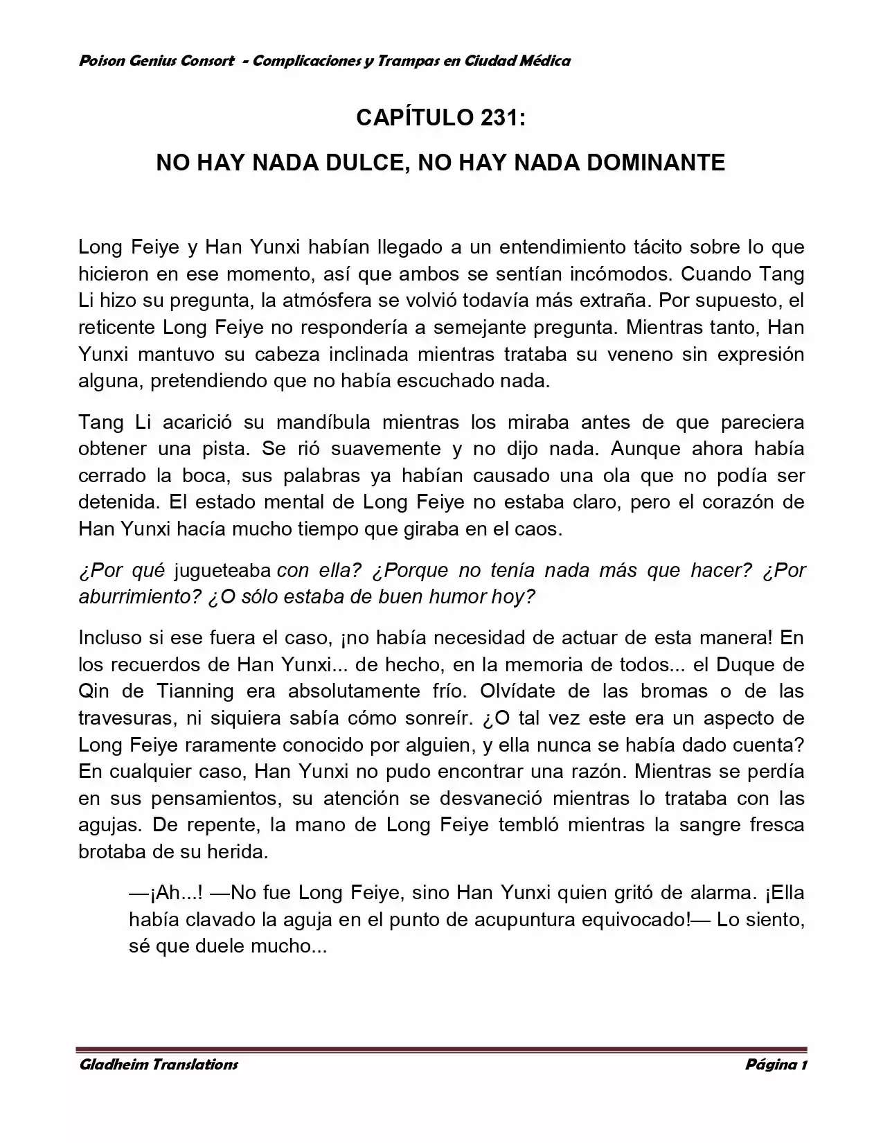 Poison Genious Consort (Novela) - Capítulo 231 - Página 2 - LectorTMOo