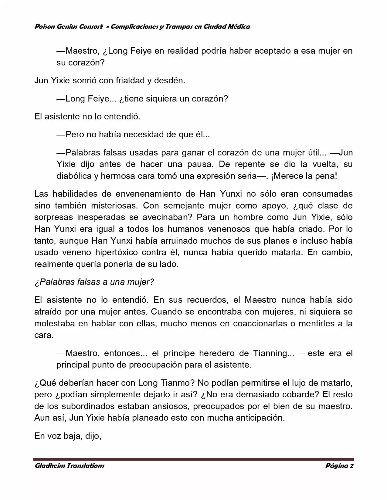 Poison Genious Consort (Novela) - Capítulo 232 - Página 2 - LectorTMOo