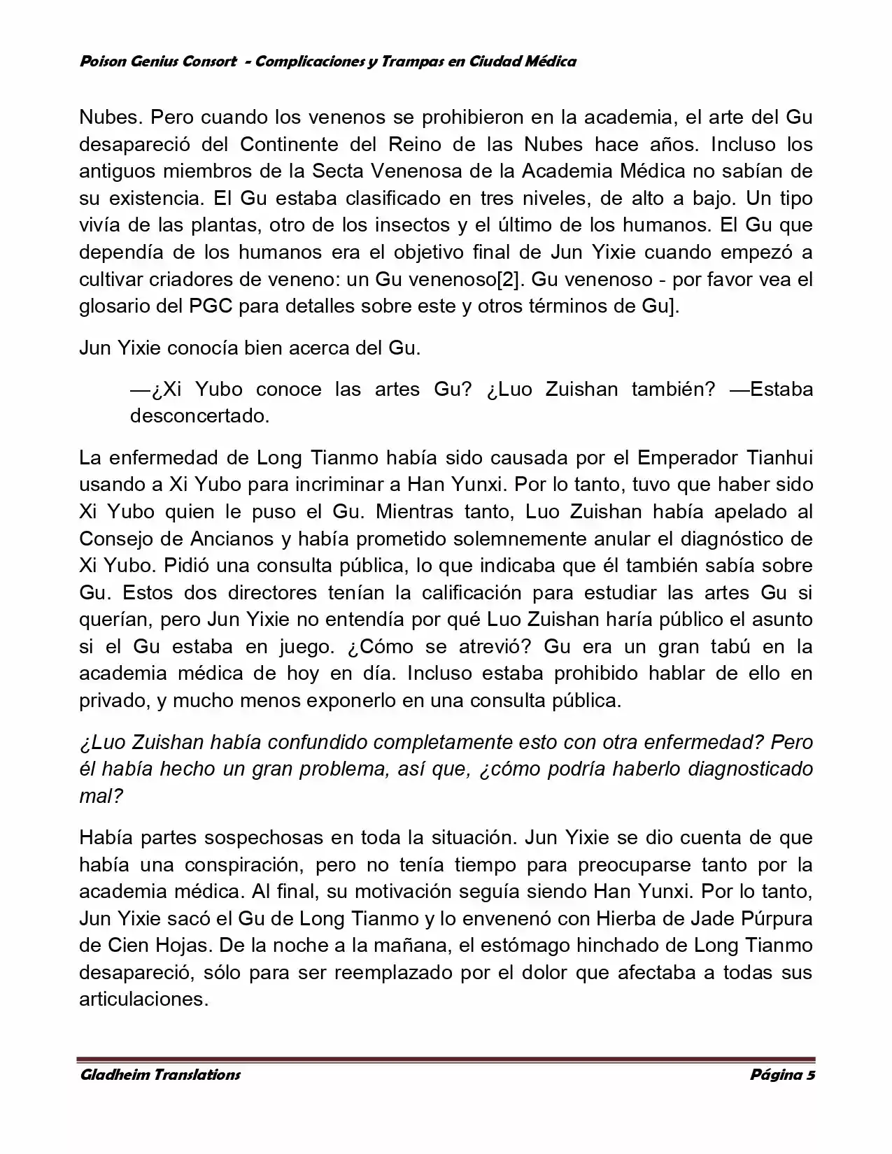 Poison Genious Consort (Novela) - Capítulo 232 - Página 5 - LectorTMOo