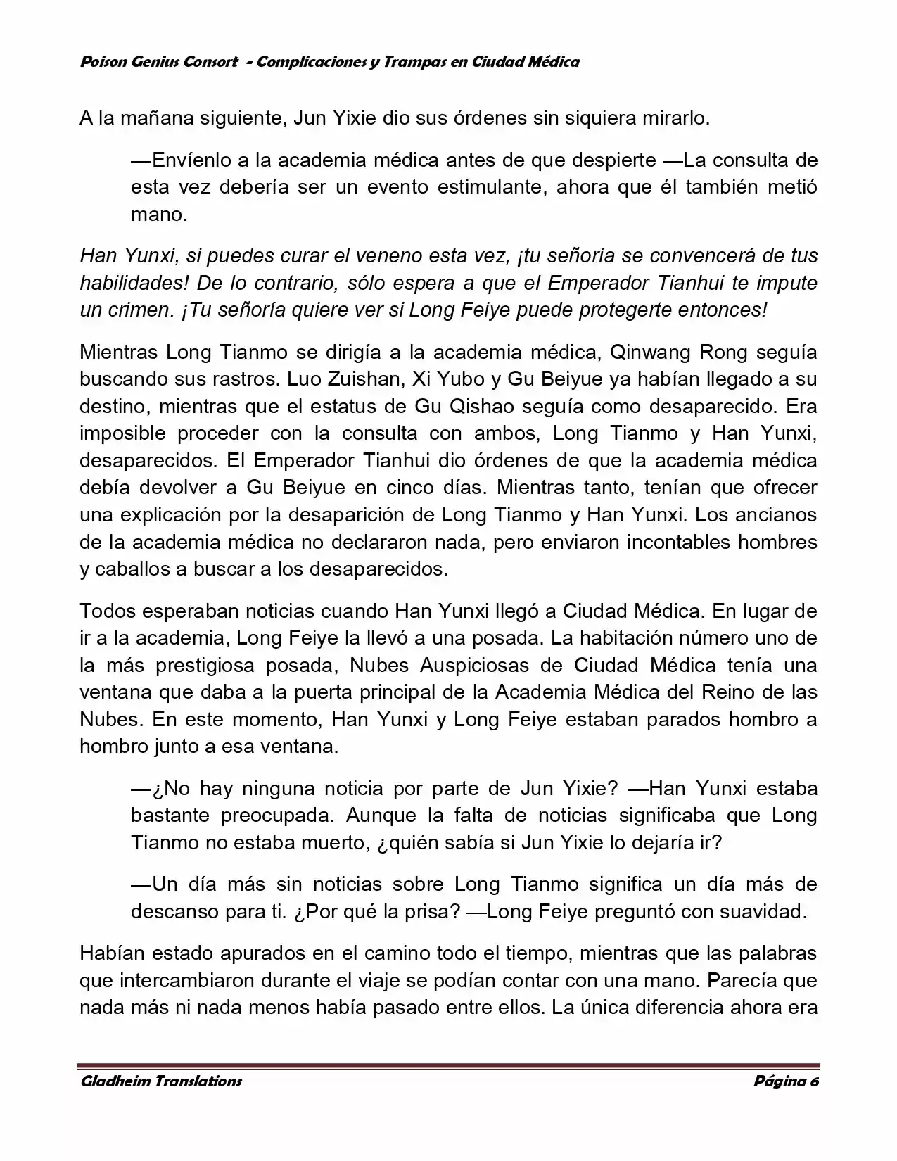 Poison Genious Consort (Novela) - Capítulo 232 - Página 6 - LectorTMOo