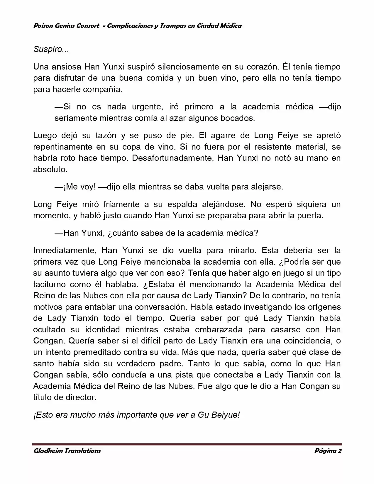 Poison Genious Consort (Novela) - Capítulo 233 - Página 2 - LectorTMOo