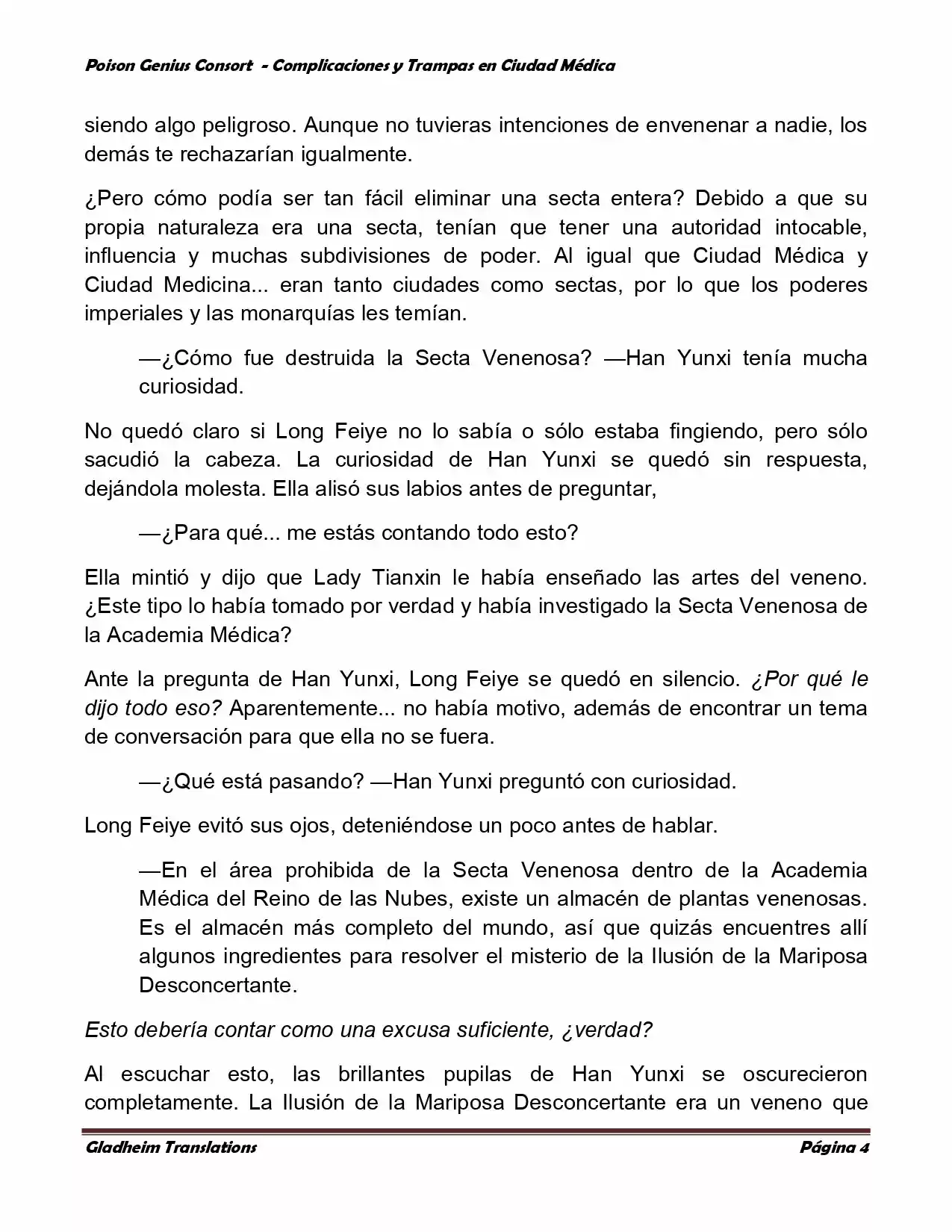 Poison Genious Consort (Novela) - Capítulo 233 - Página 4 - LectorTMOo