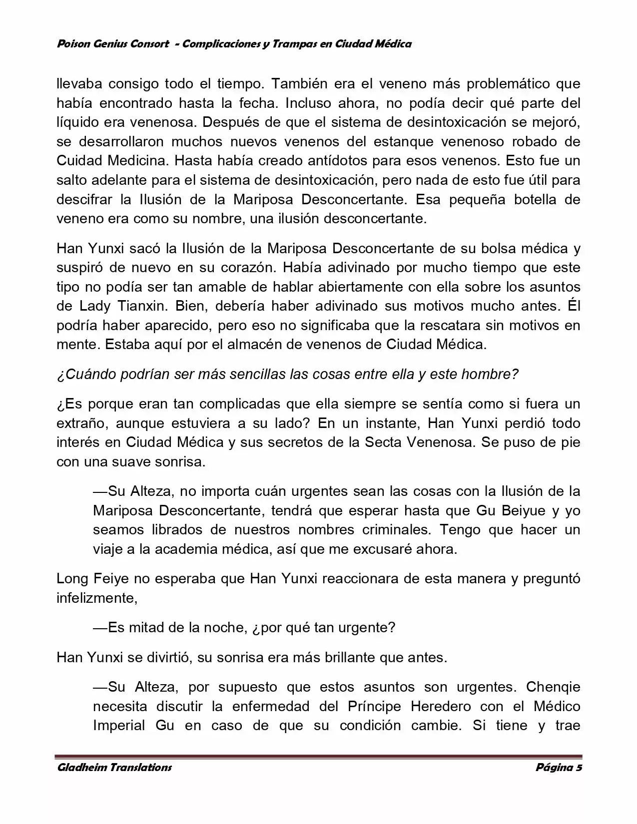 Poison Genious Consort (Novela) - Capítulo 233 - Página 5 - LectorTMOo