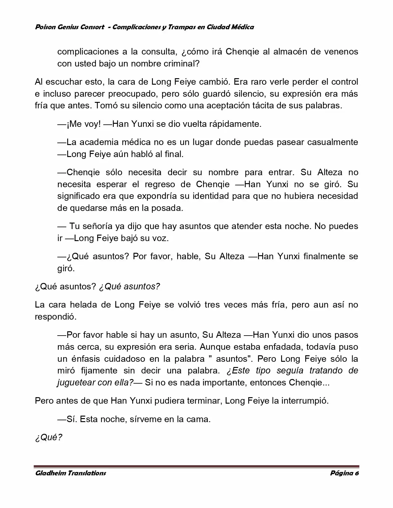 Poison Genious Consort (Novela) - Capítulo 233 - Página 6 - LectorTMOo