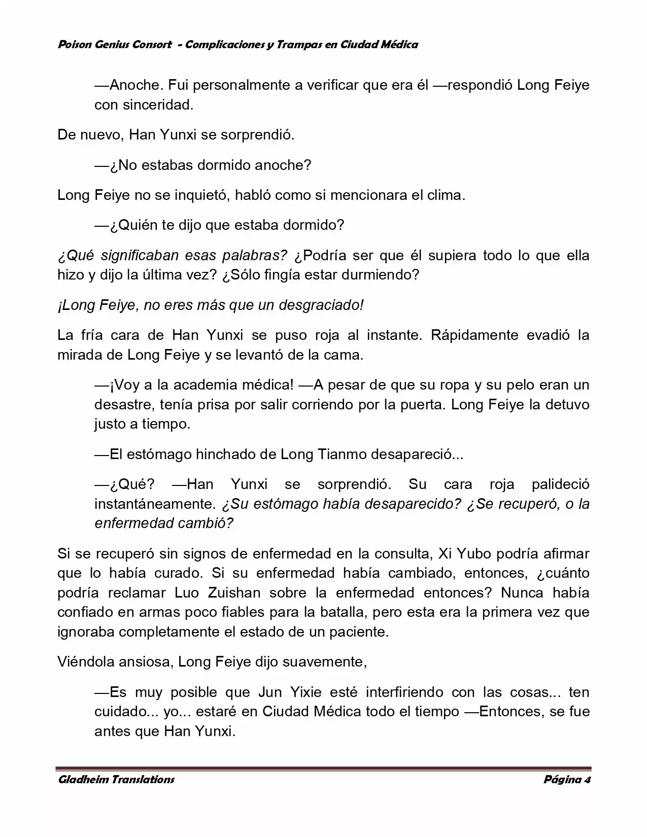 Poison Genious Consort (Novela) - Capítulo 234 - Página 4 - LectorTMOo