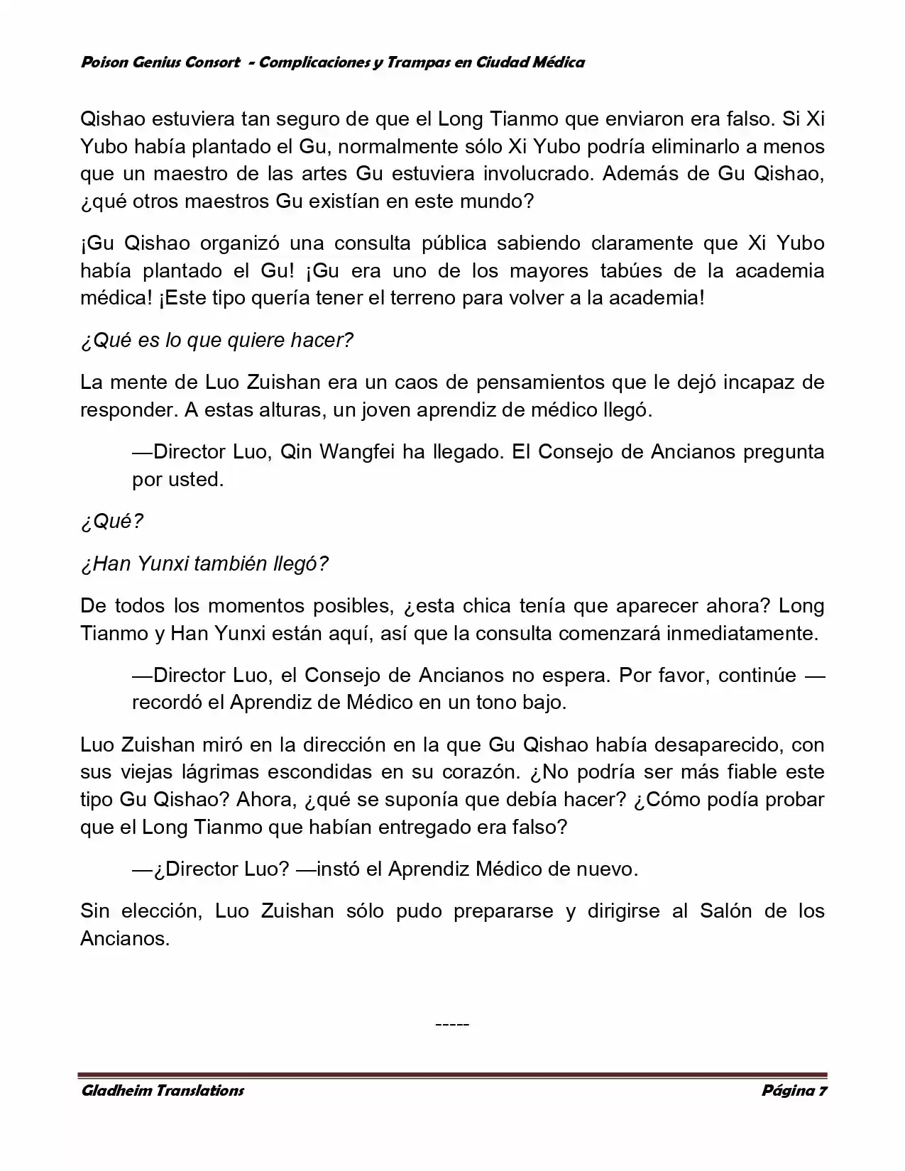 Poison Genious Consort (Novela) - Capítulo 234 - Página 7 - LectorTMOo