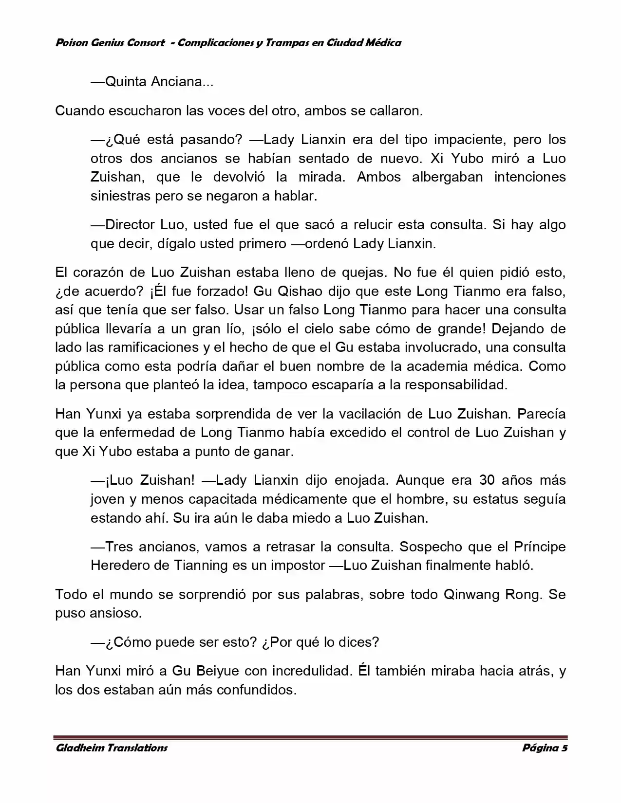 Poison Genious Consort (Novela) - Capítulo 235 - Página 5 - LectorTMOo