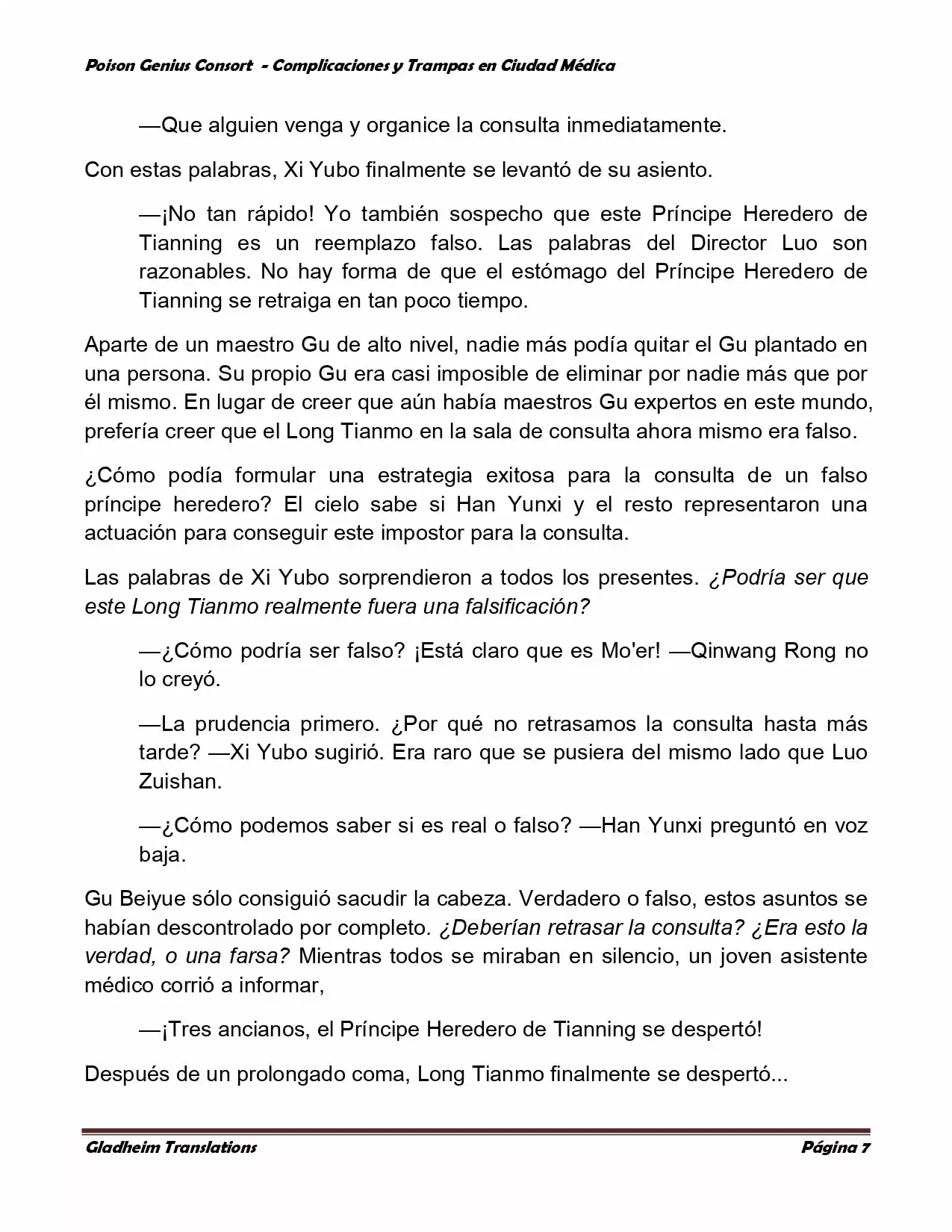 Poison Genious Consort (Novela) - Capítulo 235 - Página 7 - LectorTMOo