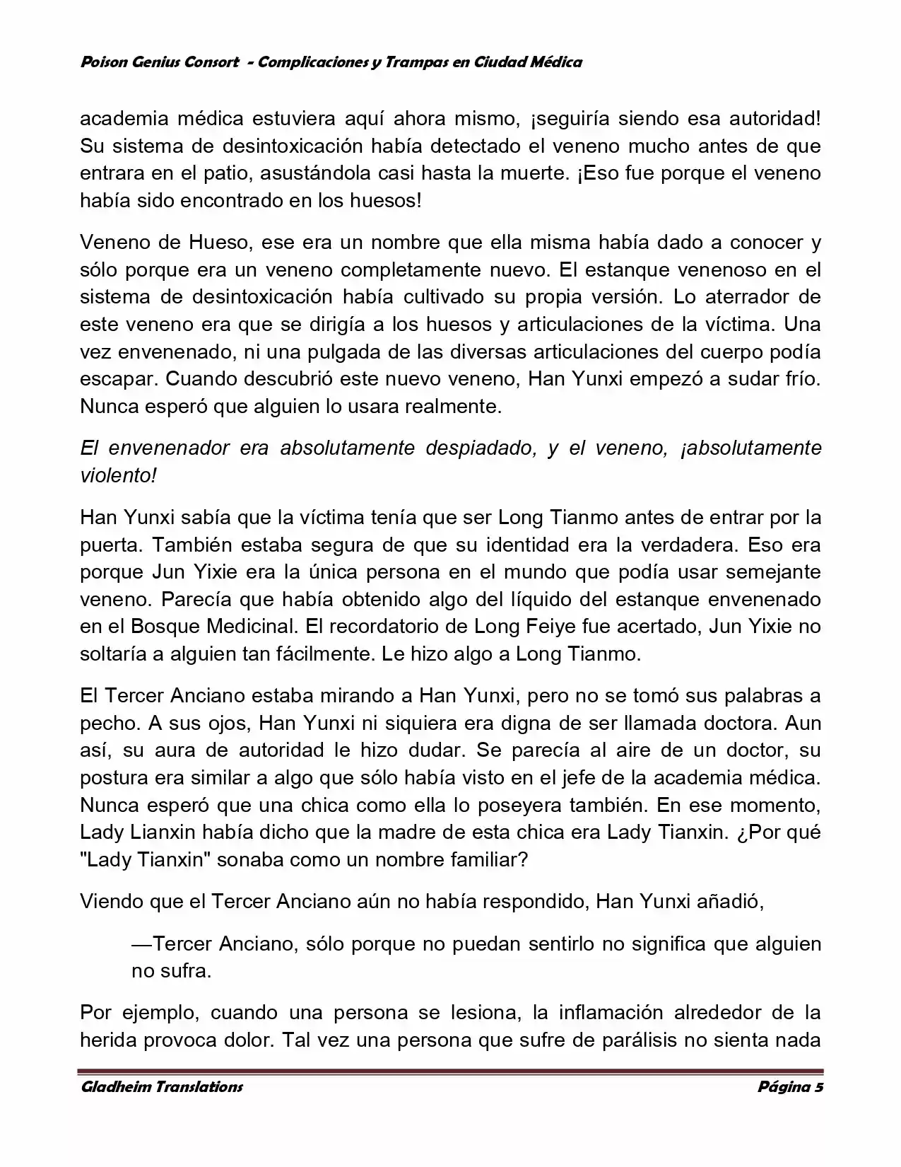 Poison Genious Consort (Novela) - Capítulo 236 - Página 5 - LectorTMOo