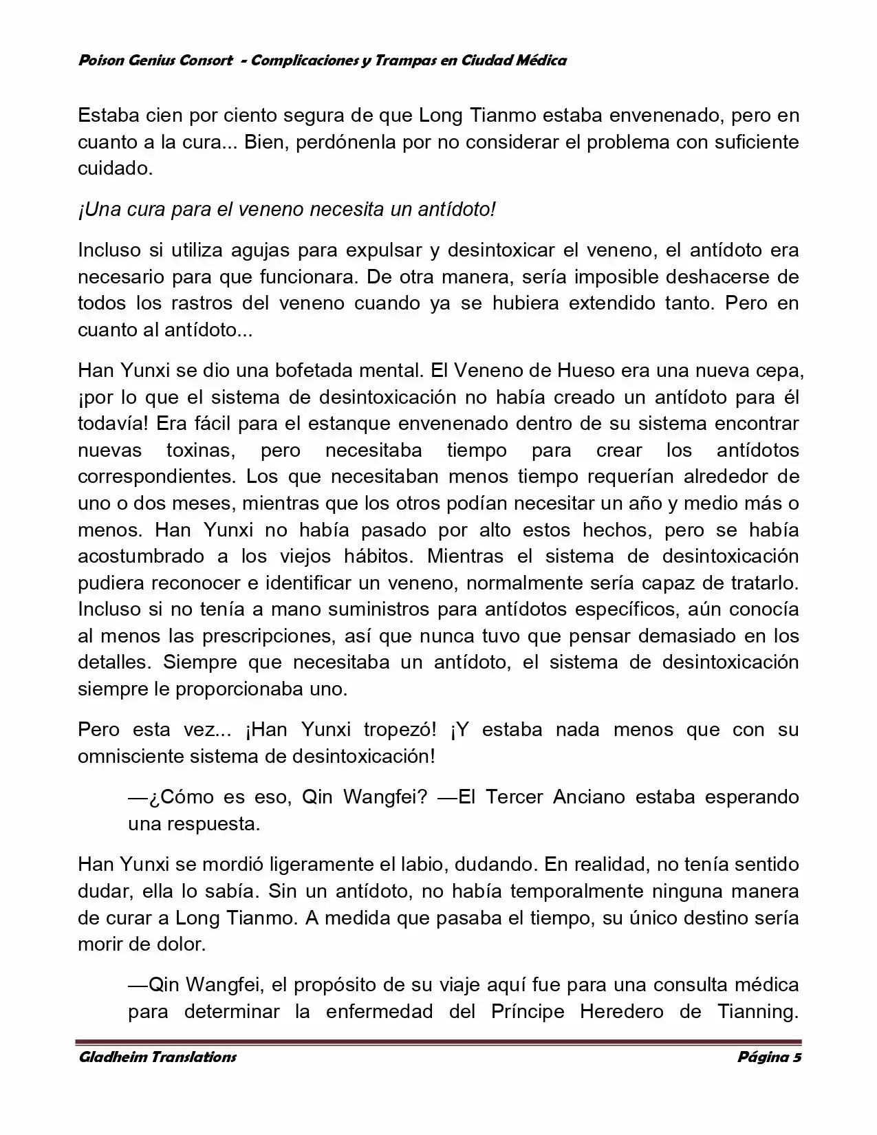 Poison Genious Consort (Novela) - Capítulo 237 - Página 5 - LectorTMOo