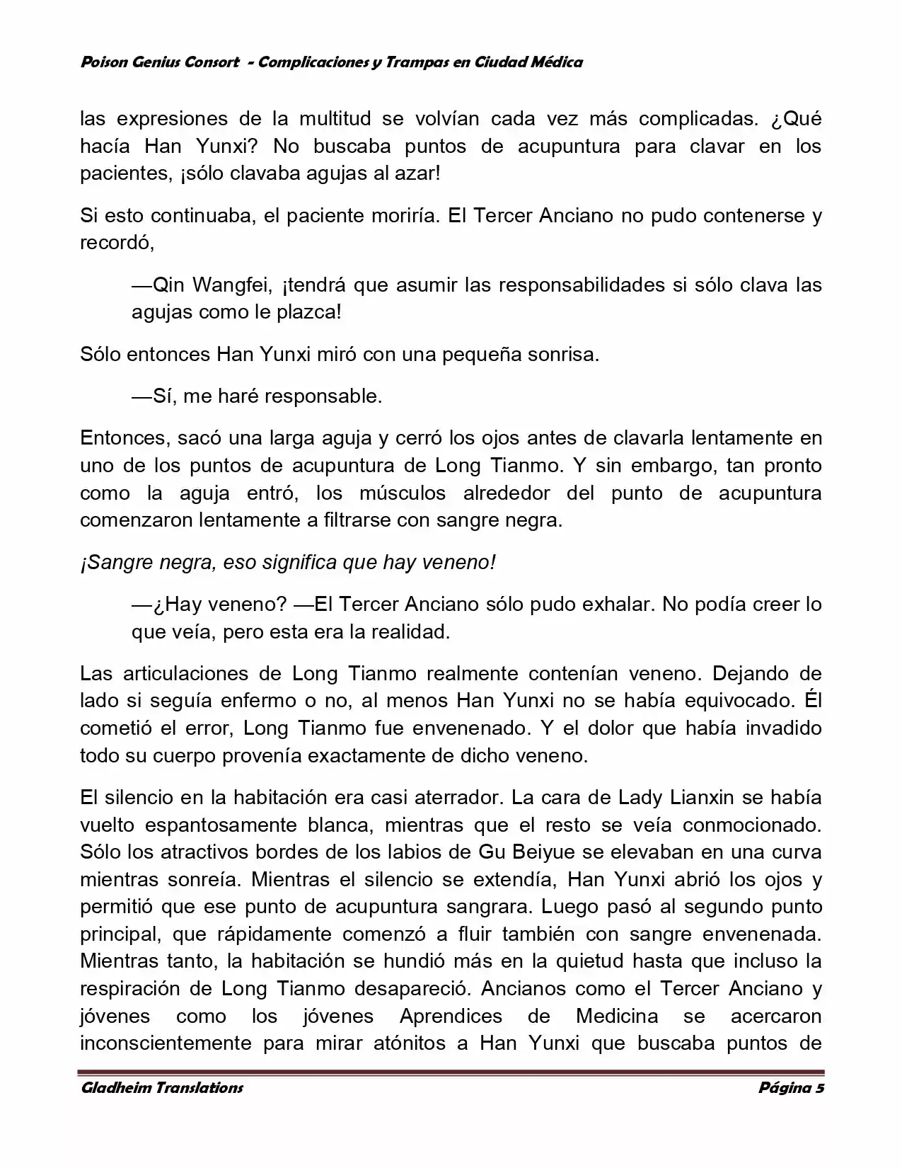 Poison Genious Consort (Novela) - Capítulo 238 - Página 5 - LectorTMOo