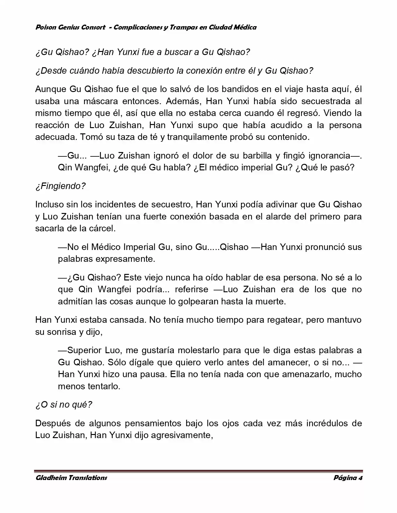Poison Genious Consort (Novela) - Capítulo 239 - Página 4 - LectorTMOo