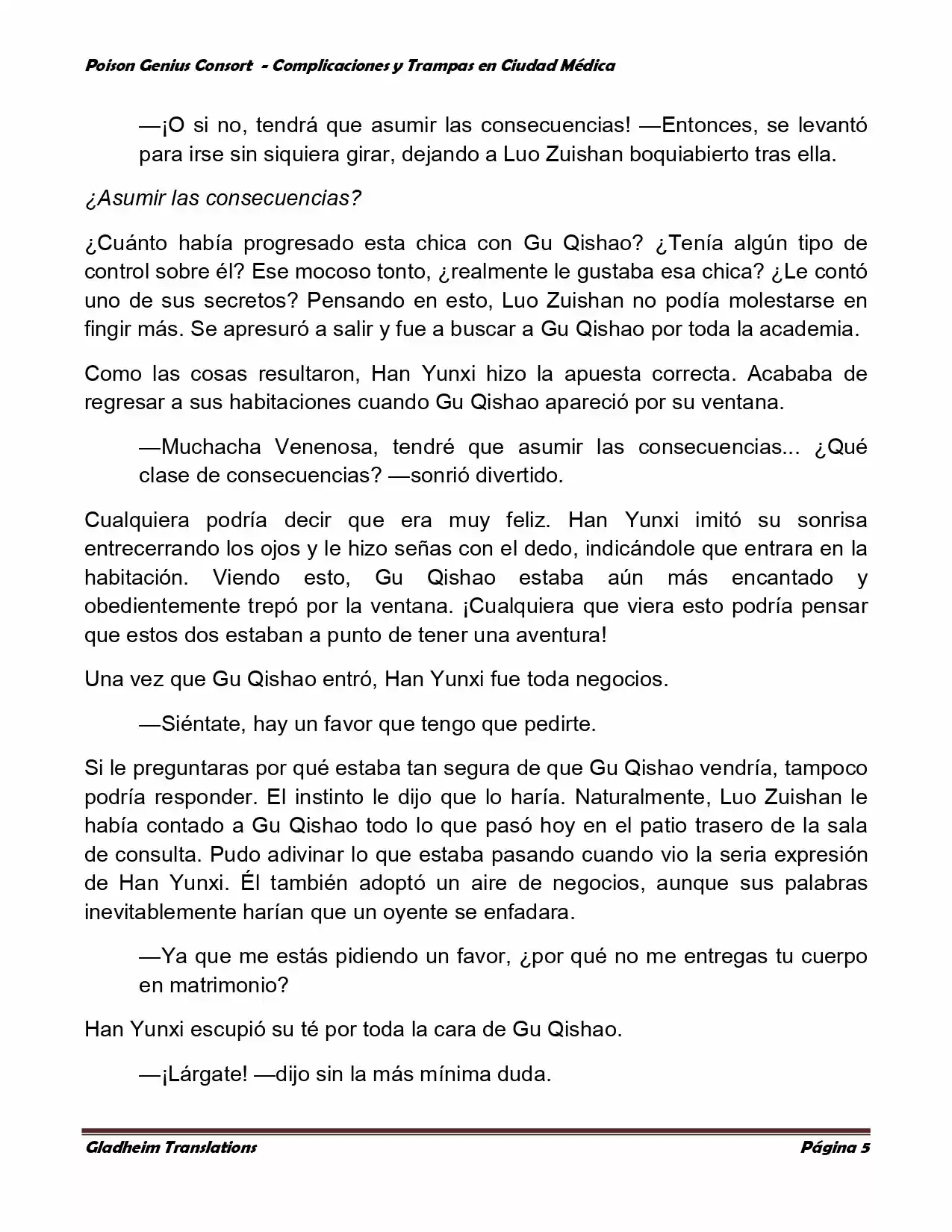 Poison Genious Consort (Novela) - Capítulo 239 - Página 5 - LectorTMOo