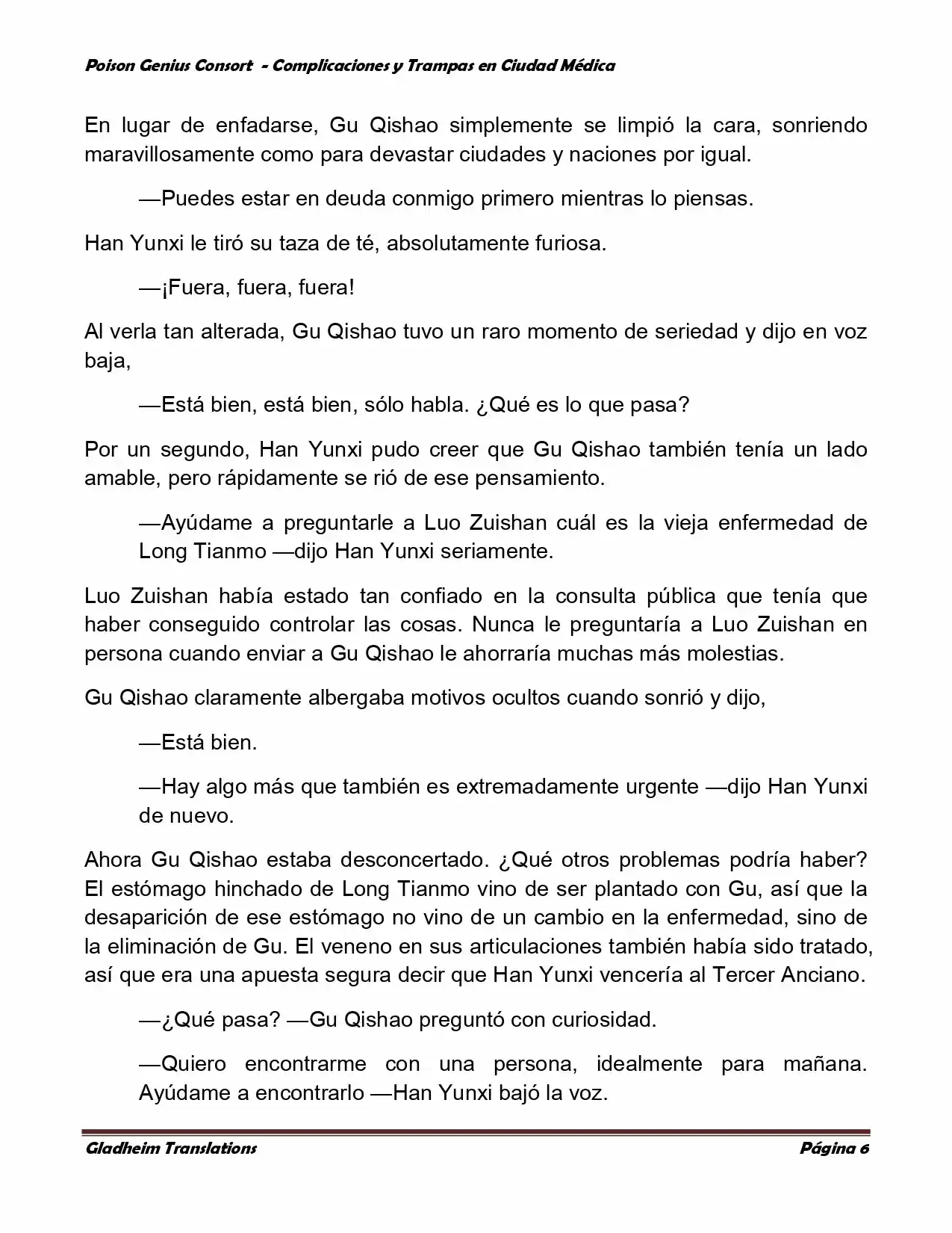 Poison Genious Consort (Novela) - Capítulo 239 - Página 6 - LectorTMOo