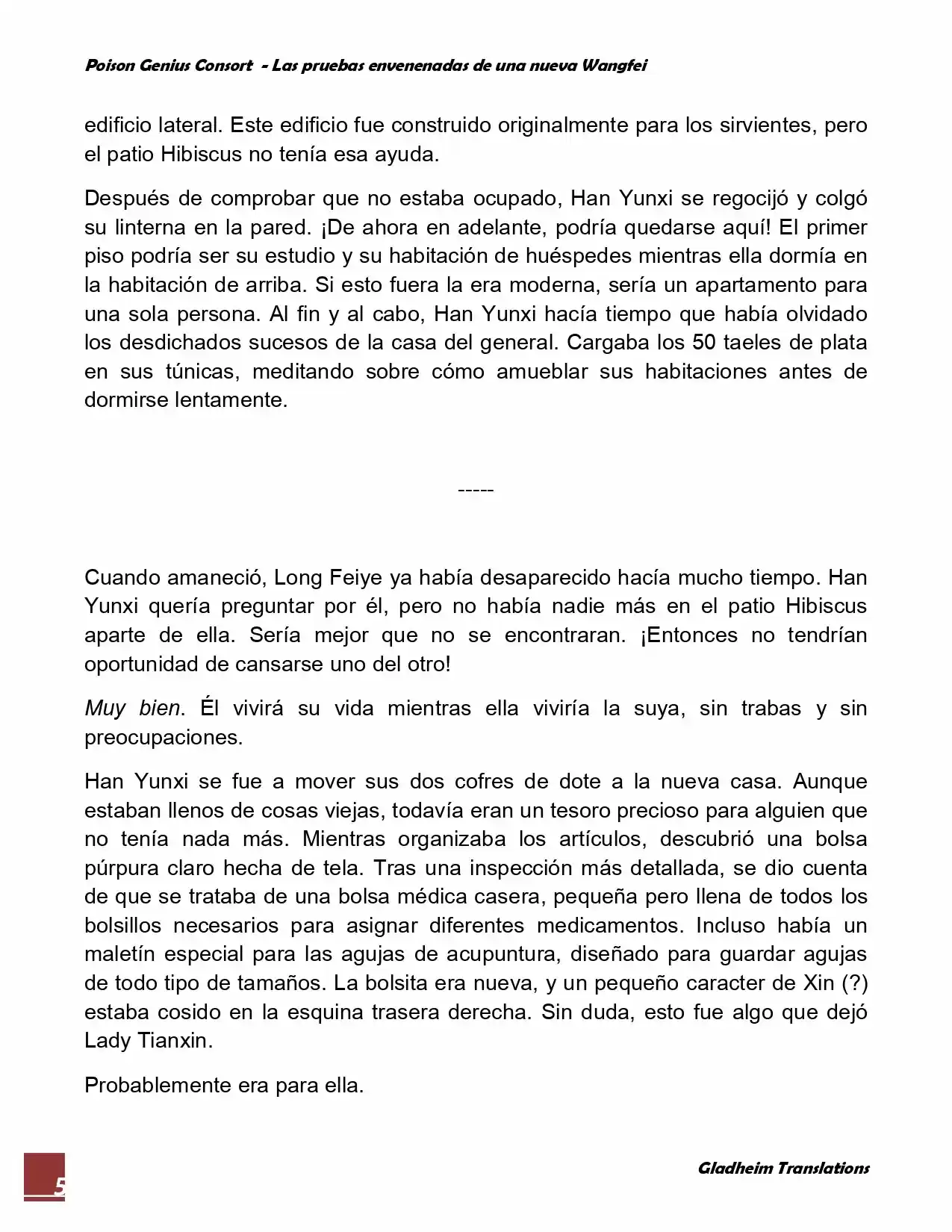 Poison Genious Consort (Novela) - Capítulo 24 - Página 5 - LectorTMOo