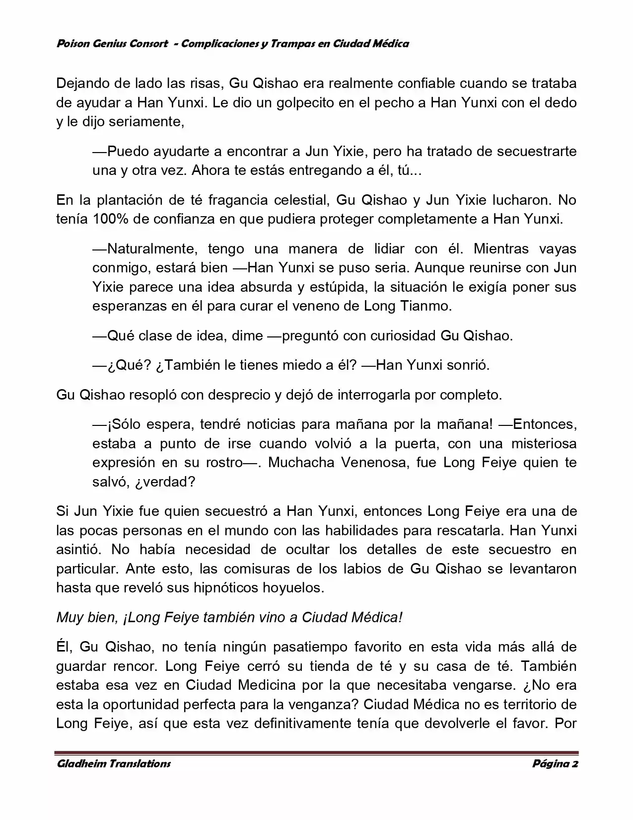 Poison Genious Consort (Novela) - Capítulo 240 - Página 2 - LectorTMOo