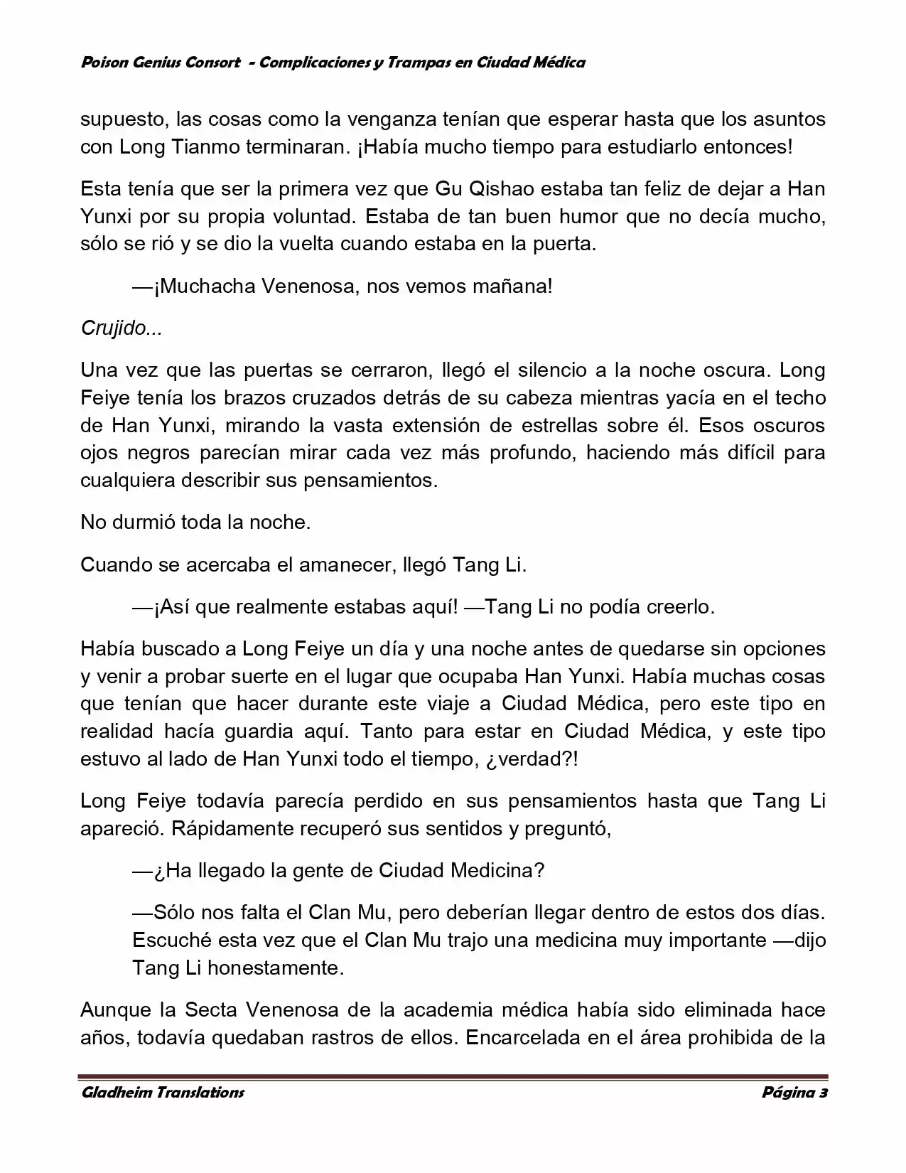 Poison Genious Consort (Novela) - Capítulo 240 - Página 3 - LectorTMOo