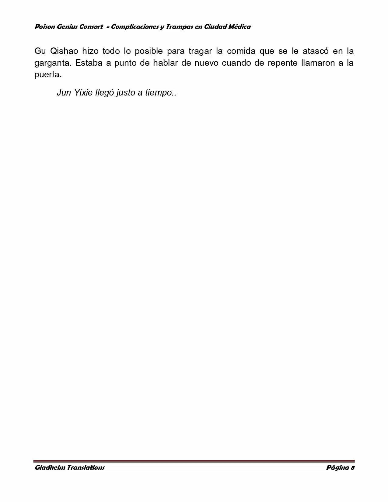 Poison Genious Consort (Novela) - Capítulo 240 - Página 8 - LectorTMOo