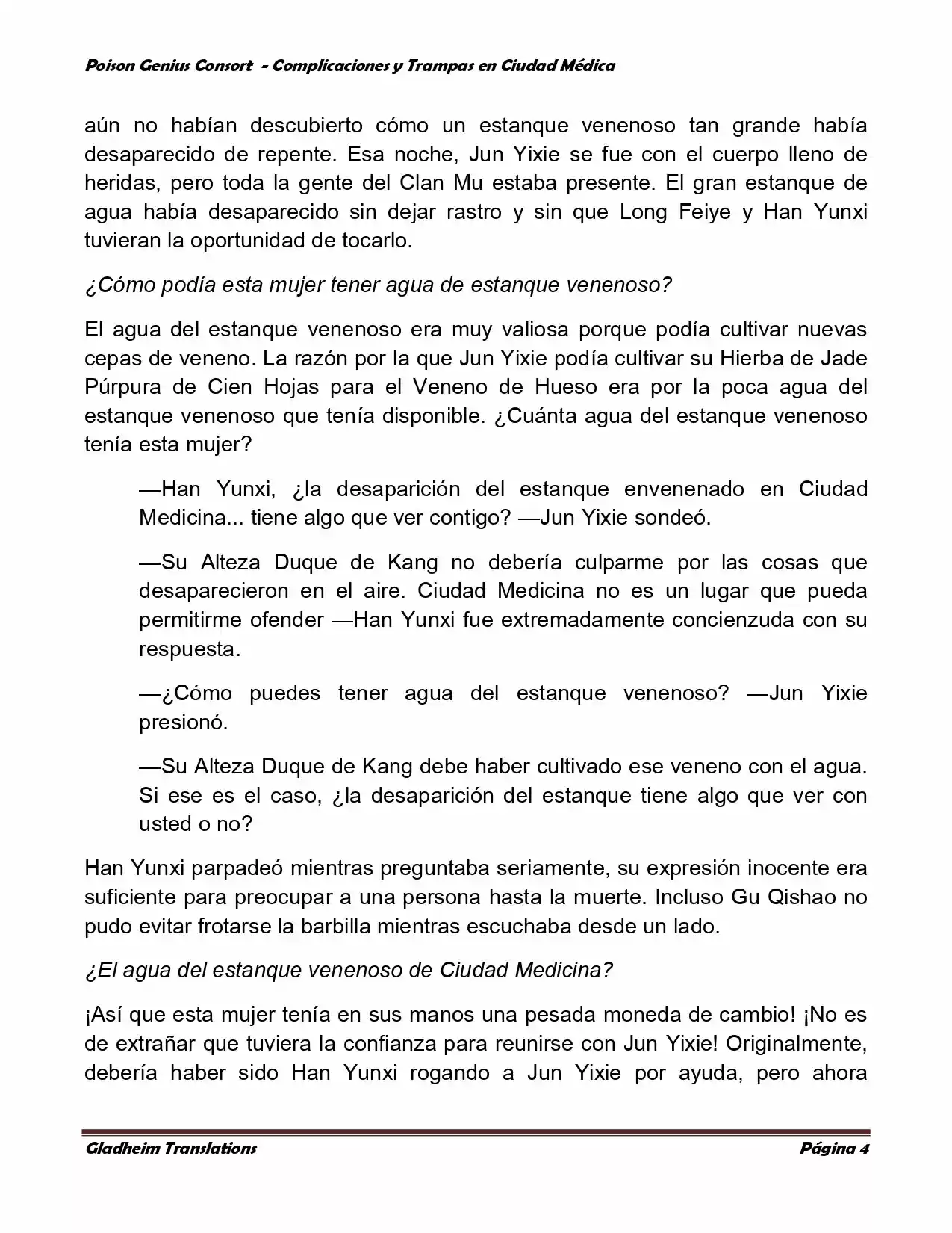 Poison Genious Consort (Novela) - Capítulo 241 - Página 4 - LectorTMOo