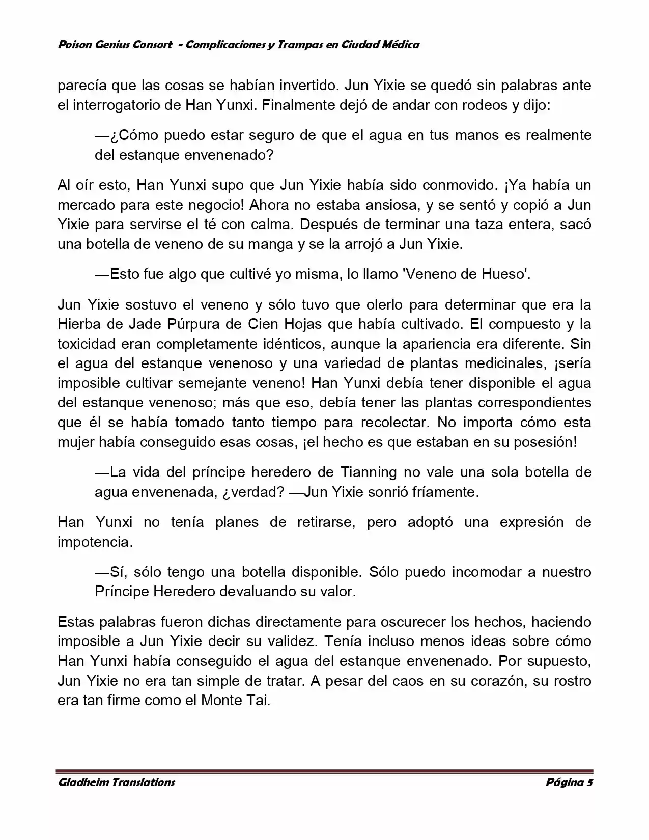 Poison Genious Consort (Novela) - Capítulo 241 - Página 5 - LectorTMOo