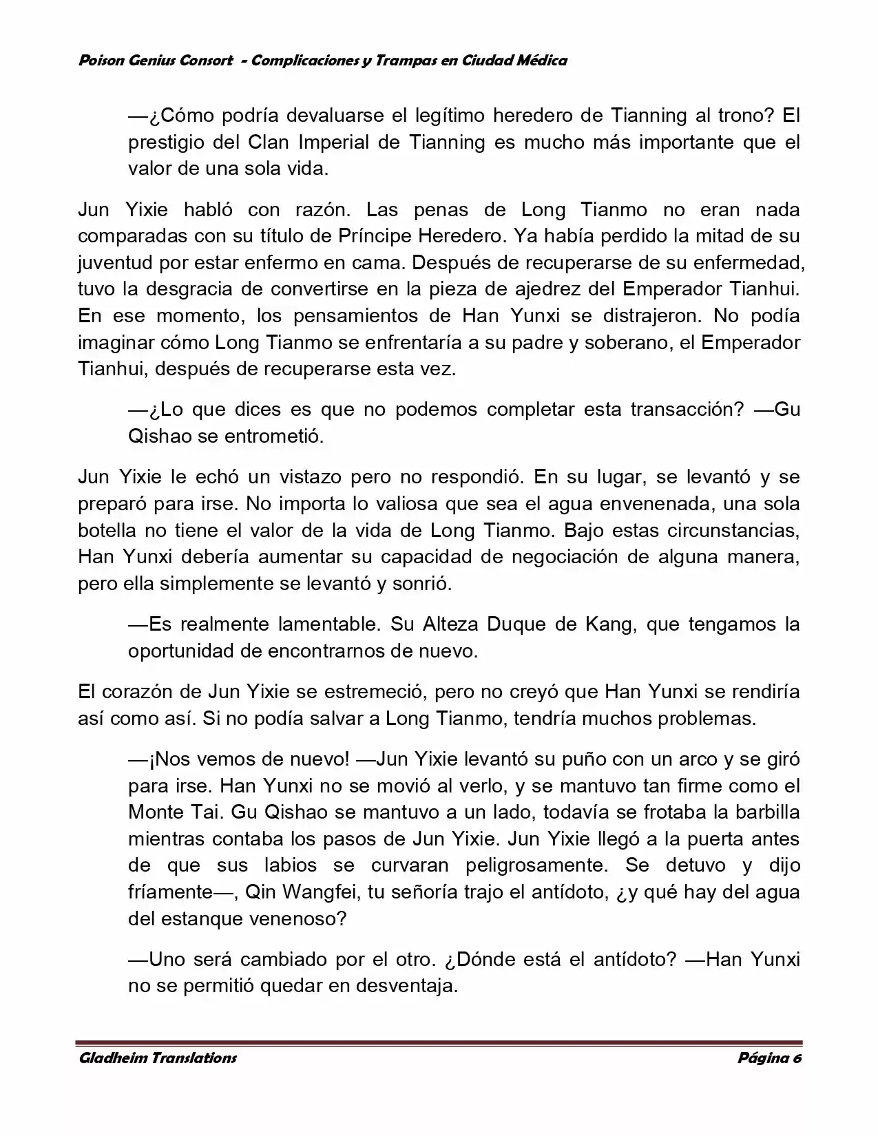 Poison Genious Consort (Novela) - Capítulo 241 - Página 6 - LectorTMOo