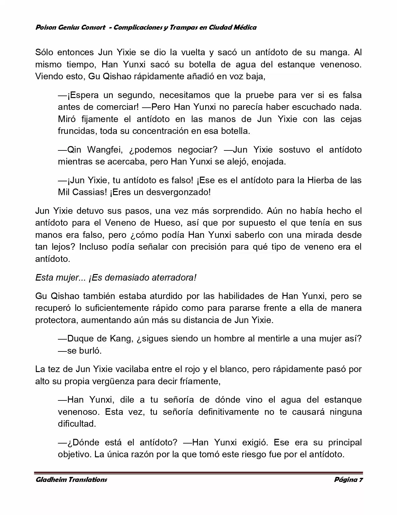 Poison Genious Consort (Novela) - Capítulo 241 - Página 7 - LectorTMOo