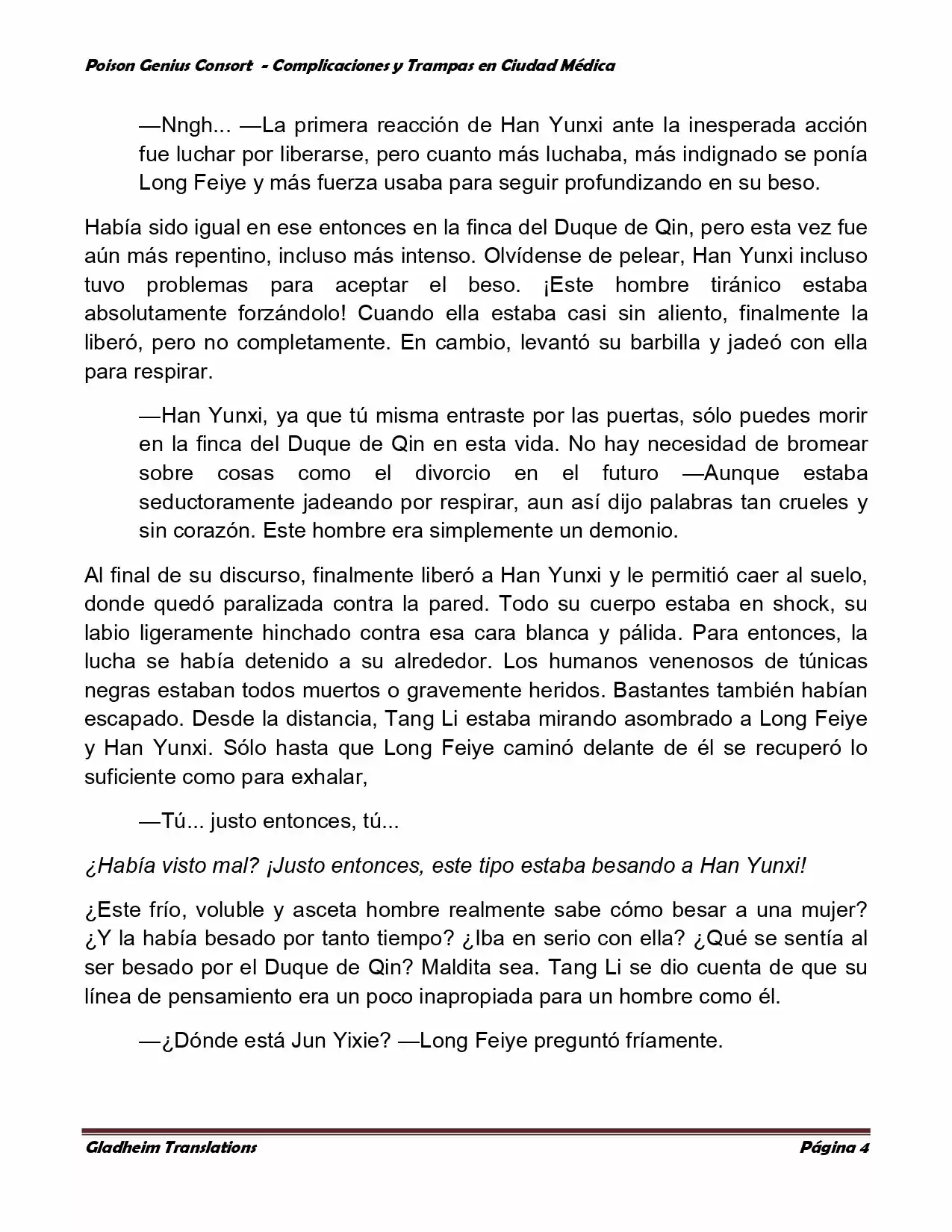Poison Genious Consort (Novela) - Capítulo 244 - Página 4 - LectorTMOo