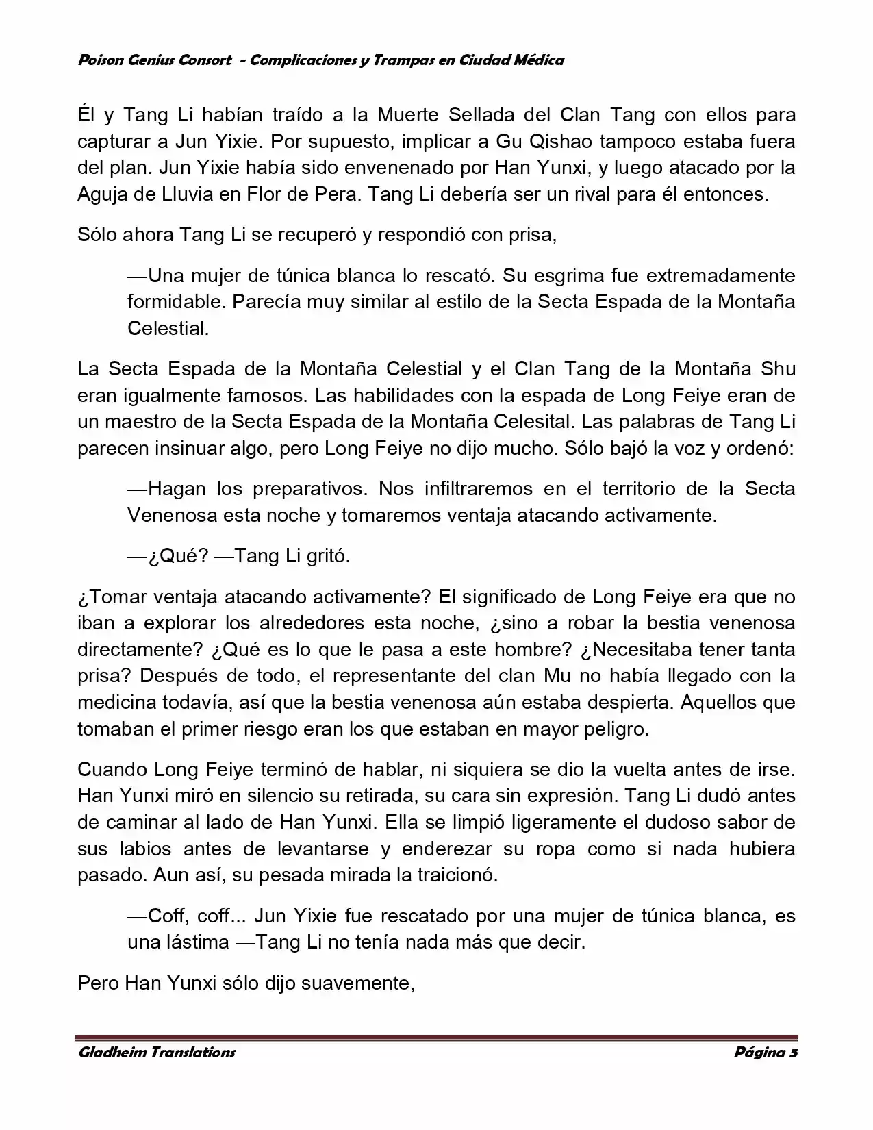 Poison Genious Consort (Novela) - Capítulo 244 - Página 5 - LectorTMOo