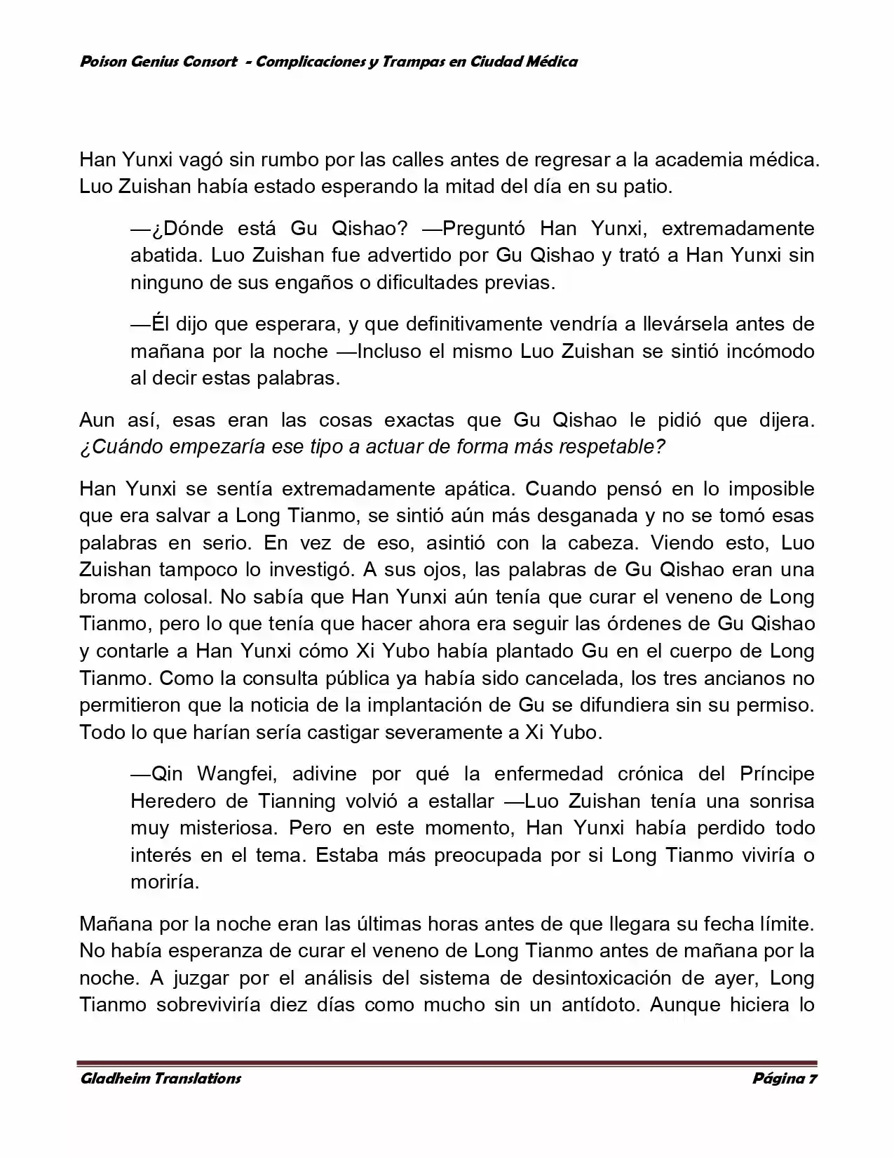 Poison Genious Consort (Novela) - Capítulo 244 - Página 7 - LectorTMOo