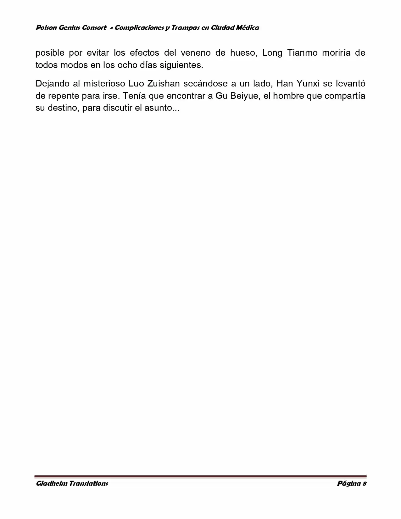 Poison Genious Consort (Novela) - Capítulo 244 - Página 8 - LectorTMOo