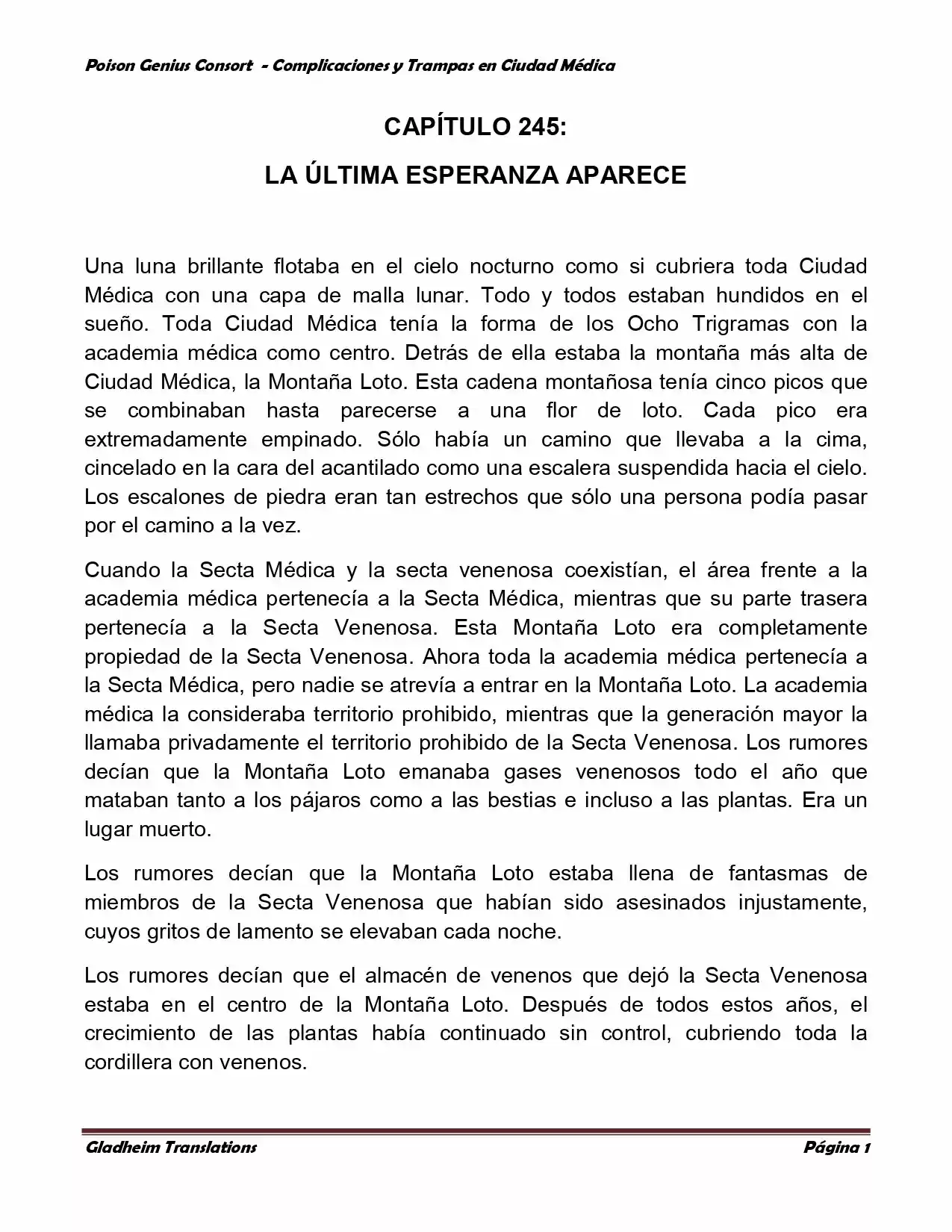 Poison Genious Consort (Novela) - Capítulo 245 - Página 1 - LectorTMOo
