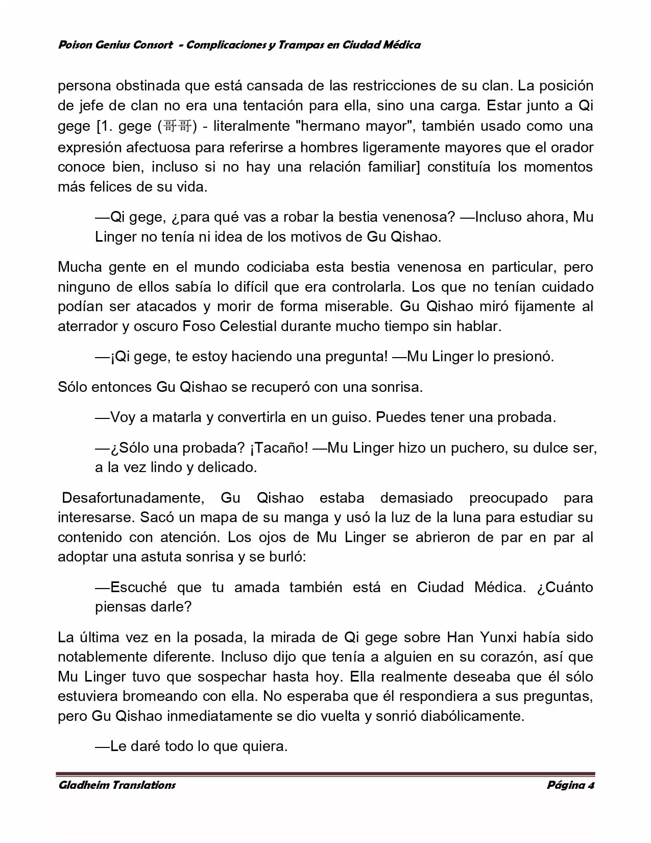 Poison Genious Consort (Novela) - Capítulo 245 - Página 4 - LectorTMOo