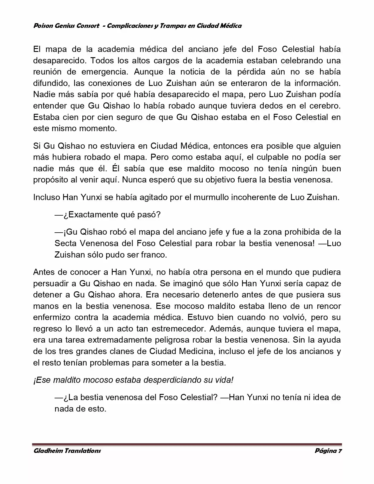 Poison Genious Consort (Novela) - Capítulo 245 - Página 7 - LectorTMOo