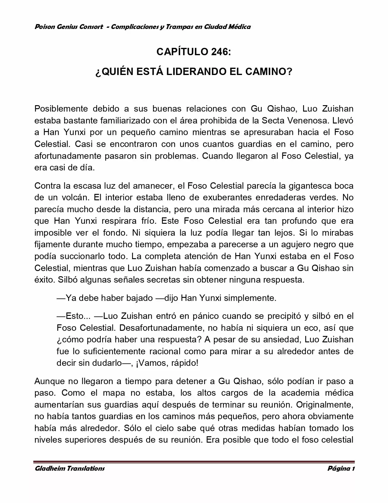 Poison Genious Consort (Novela) - Capítulo 246 - Página 1 - LectorTMOo