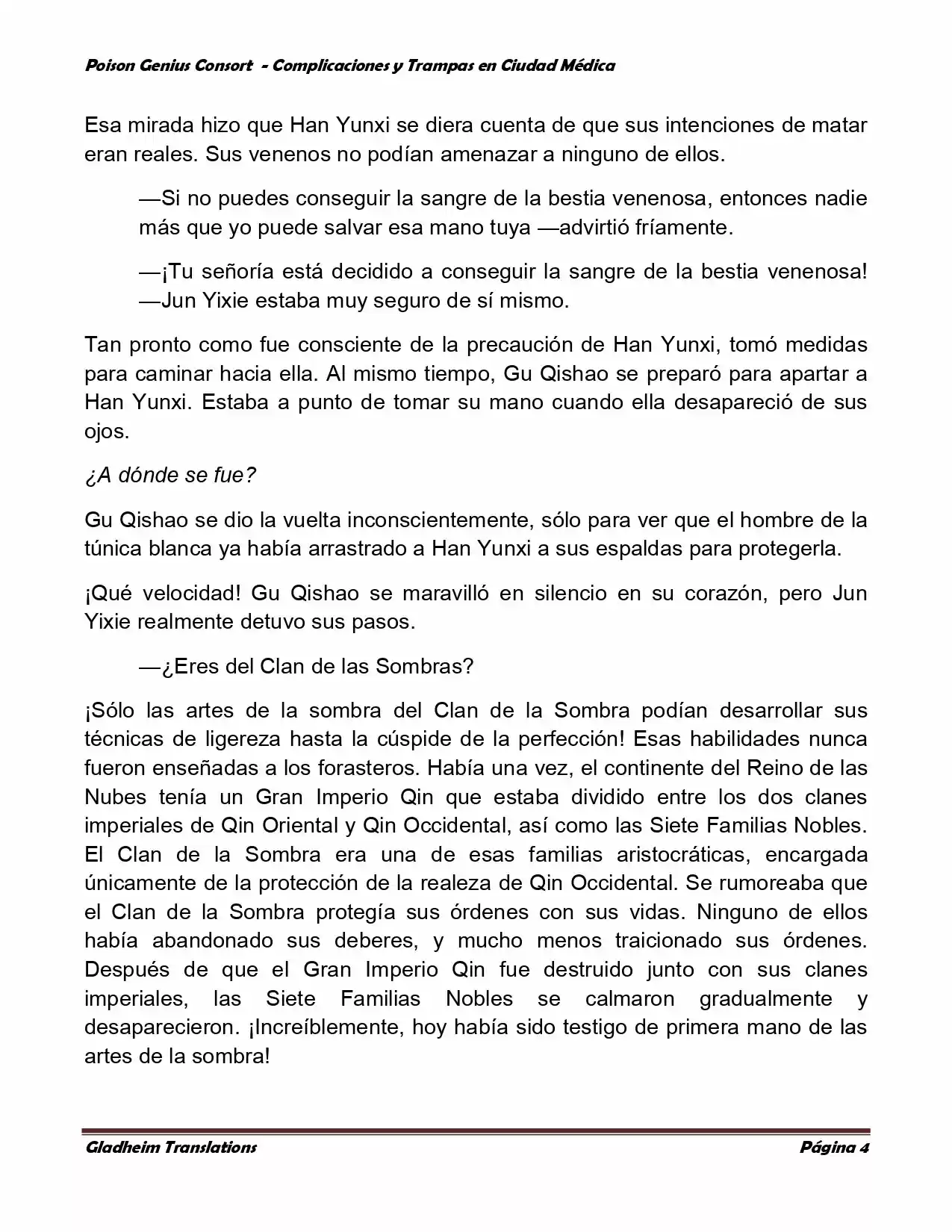 Poison Genious Consort (Novela) - Capítulo 250 - Página 4 - LectorTMOo