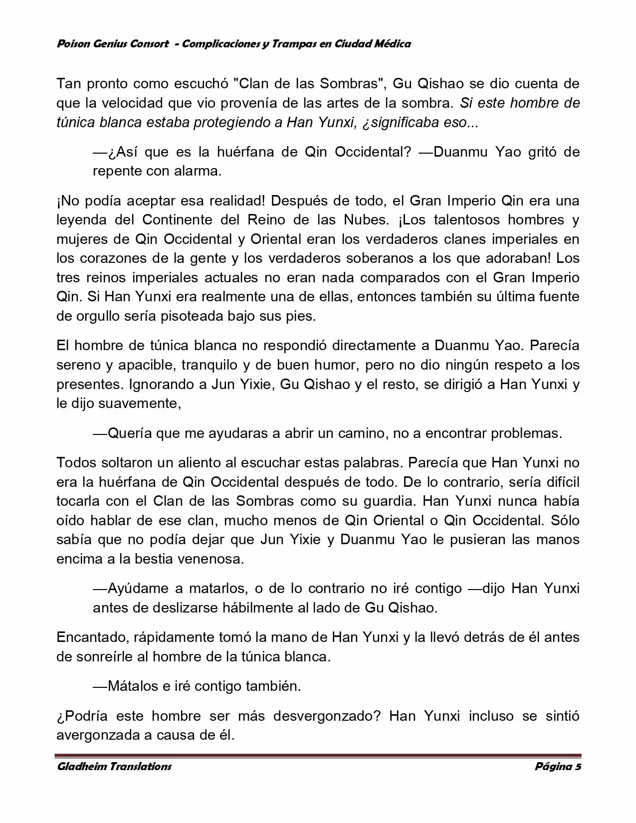 Poison Genious Consort (Novela) - Capítulo 250 - Página 5 - LectorTMOo