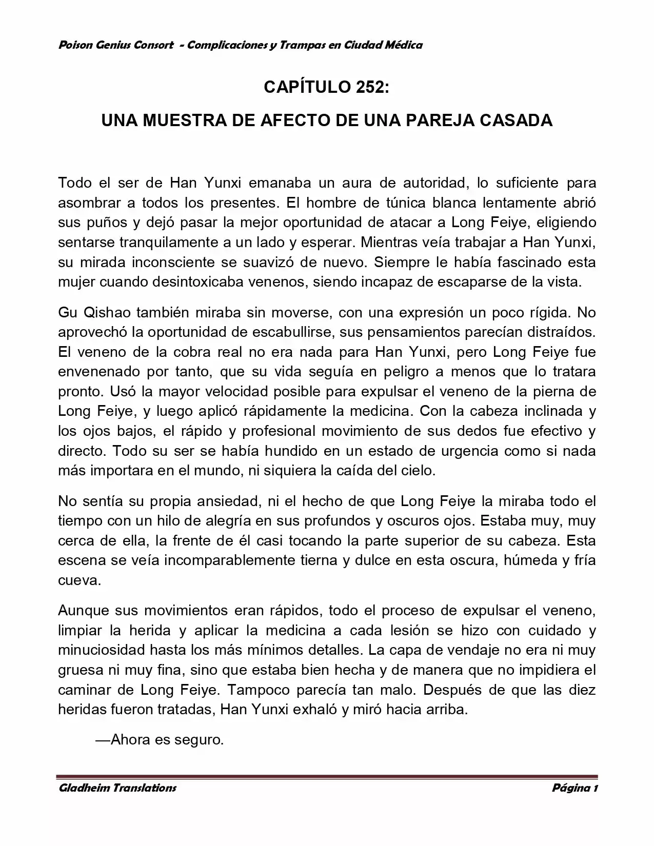 Poison Genious Consort (Novela) - Capítulo 252 - Página 1 - LectorTMOo