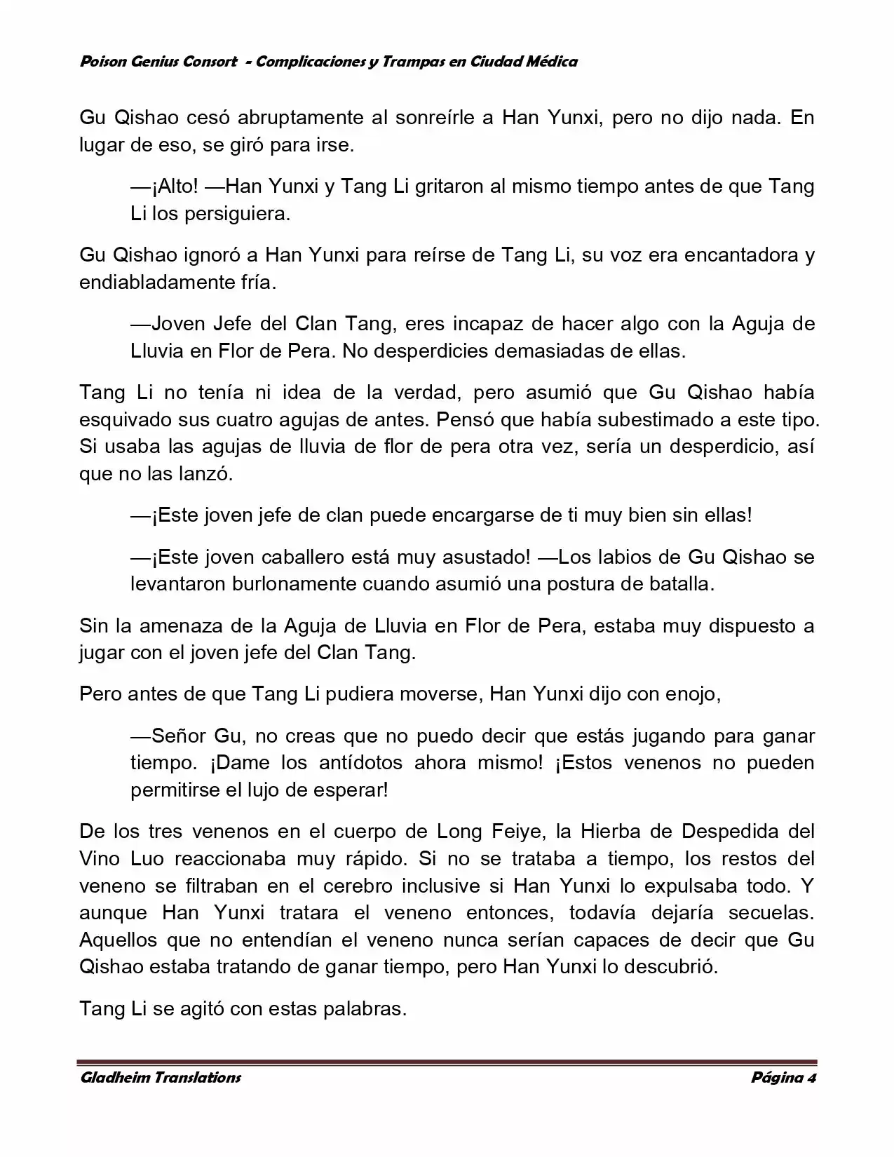 Poison Genious Consort (Novela) - Capítulo 252 - Página 4 - LectorTMOo