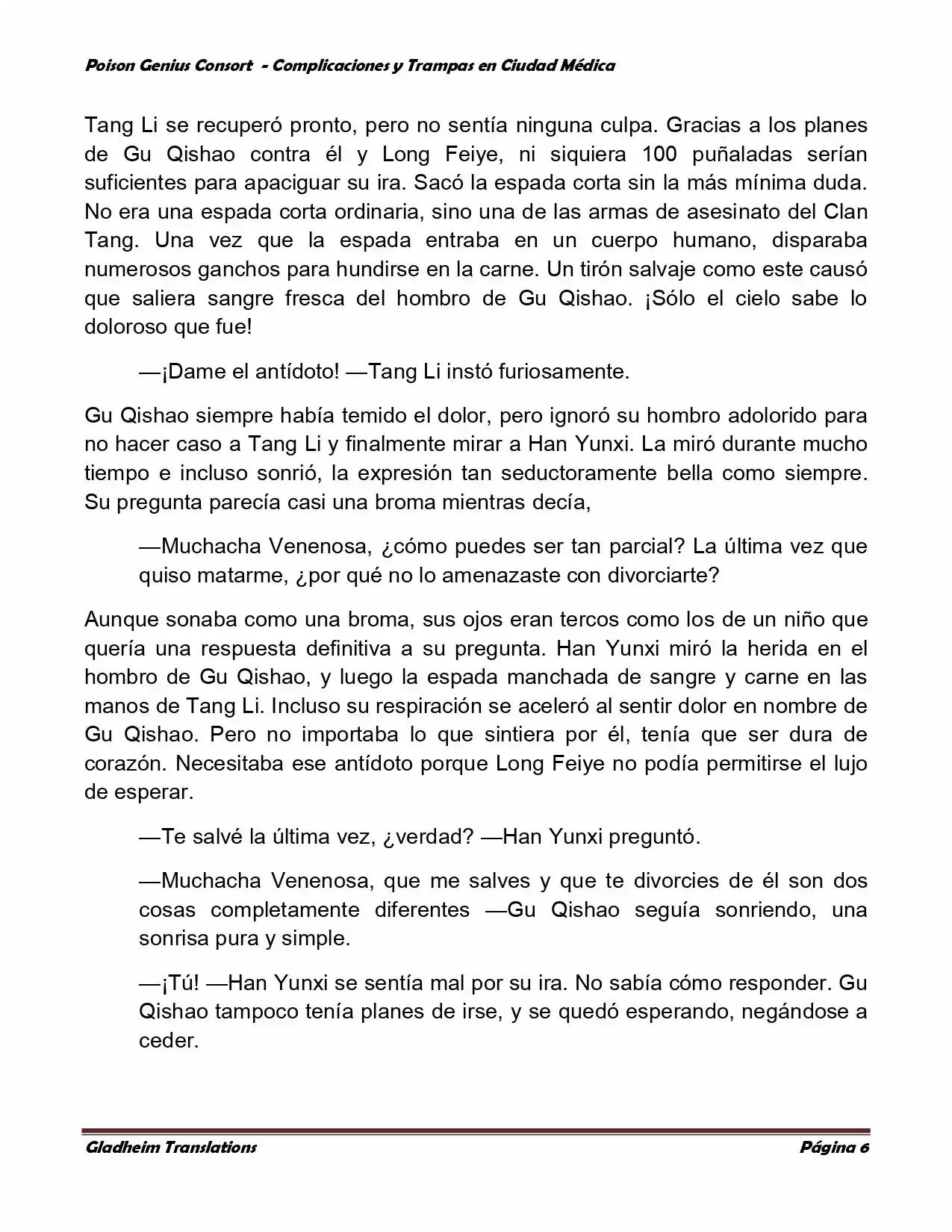 Poison Genious Consort (Novela) - Capítulo 252 - Página 6 - LectorTMOo