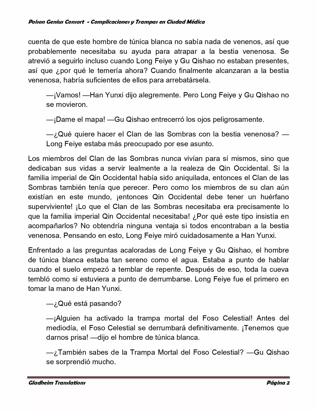 Poison Genious Consort (Novela) - Capítulo 254 - Página 2 - LectorTMOo