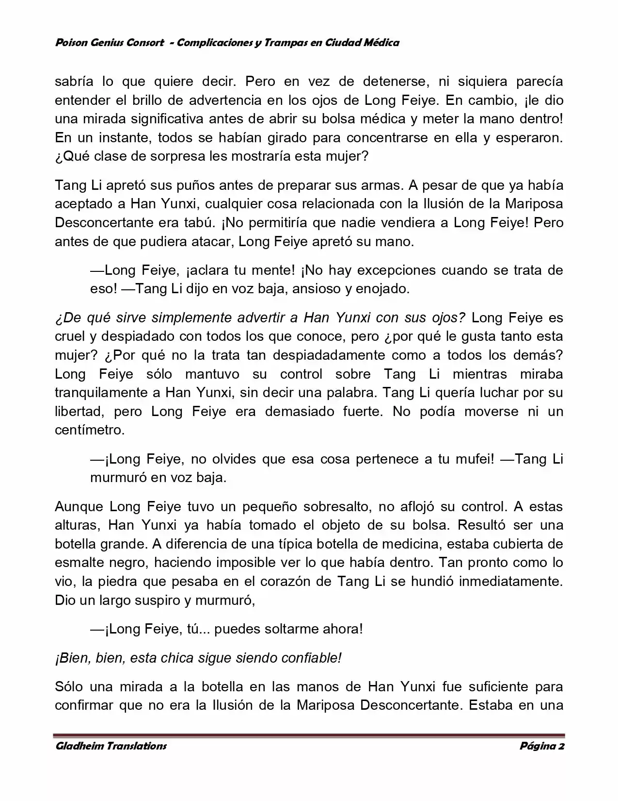 Poison Genious Consort (Novela) - Capítulo 255 - Página 2 - LectorTMOo