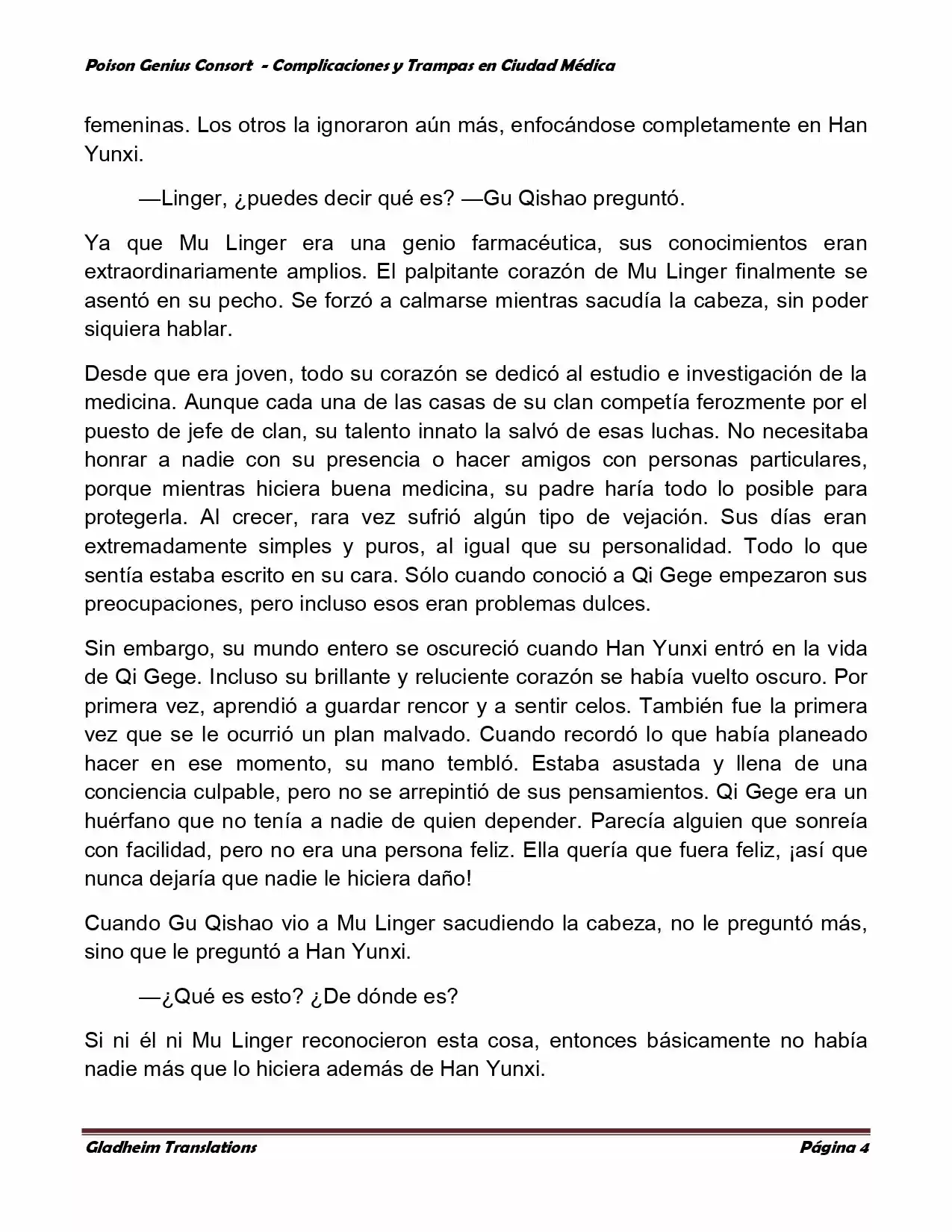 Poison Genious Consort (Novela) - Capítulo 255 - Página 4 - LectorTMOo
