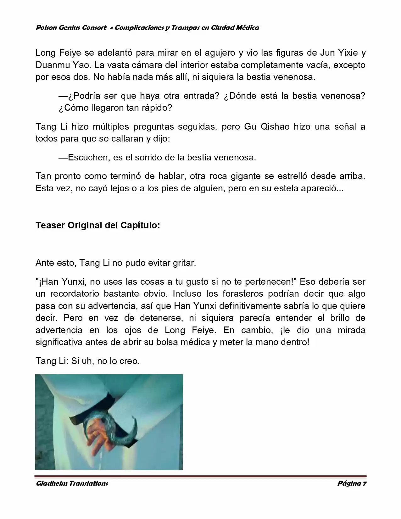 Poison Genious Consort (Novela) - Capítulo 255 - Página 7 - LectorTMOo