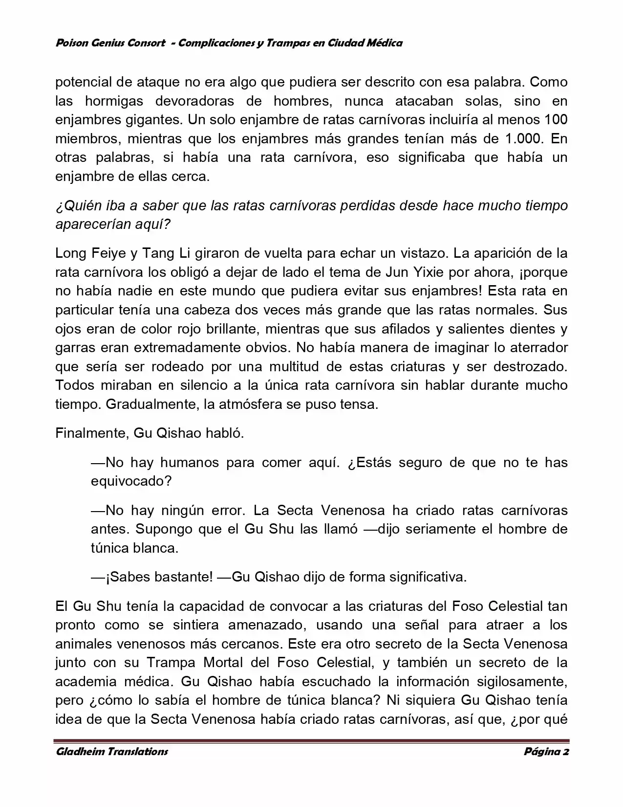 Poison Genious Consort (Novela) - Capítulo 256 - Página 2 - LectorTMOo