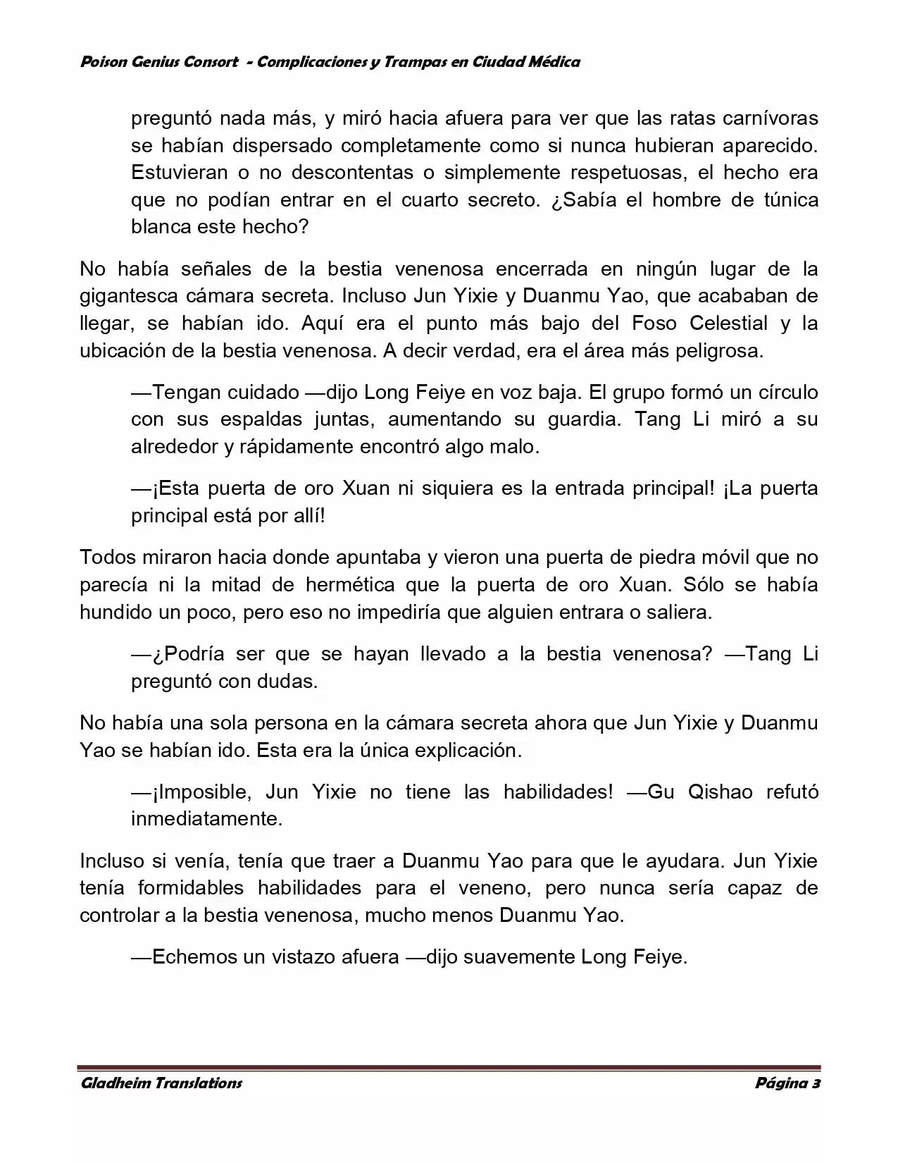 Poison Genious Consort (Novela) - Capítulo 257 - Página 3 - LectorTMOo