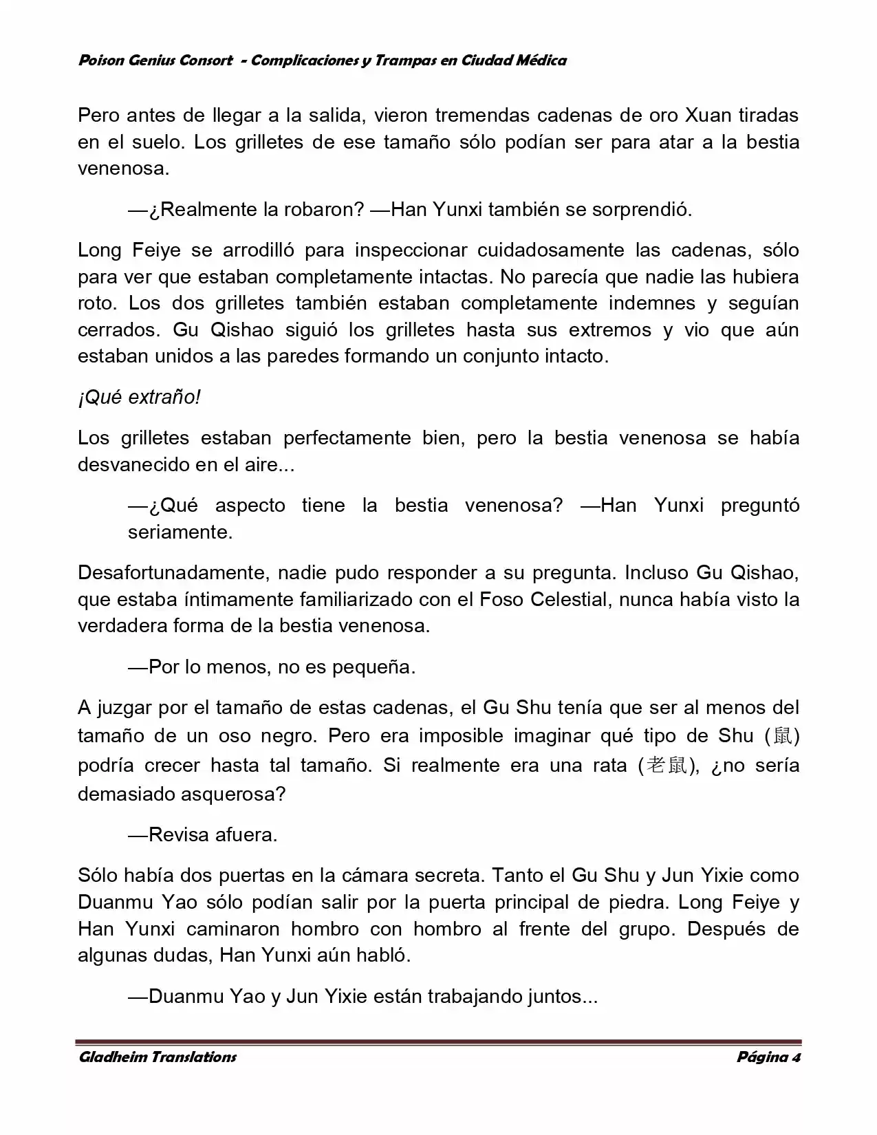 Poison Genious Consort (Novela) - Capítulo 257 - Página 4 - LectorTMOo