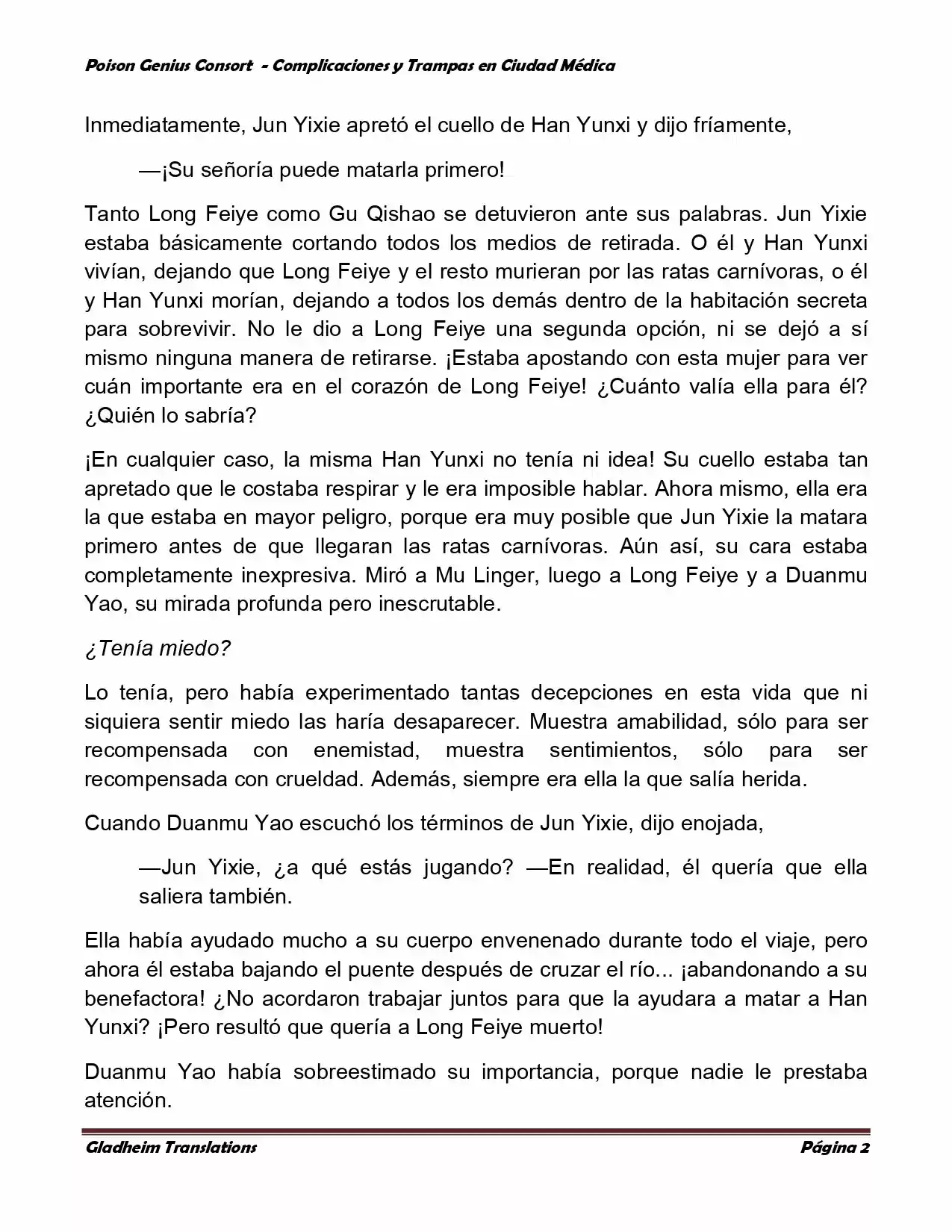 Poison Genious Consort (Novela) - Capítulo 258 - Página 2 - LectorTMOo