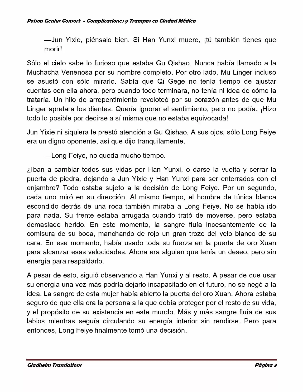 Poison Genious Consort (Novela) - Capítulo 258 - Página 3 - LectorTMOo